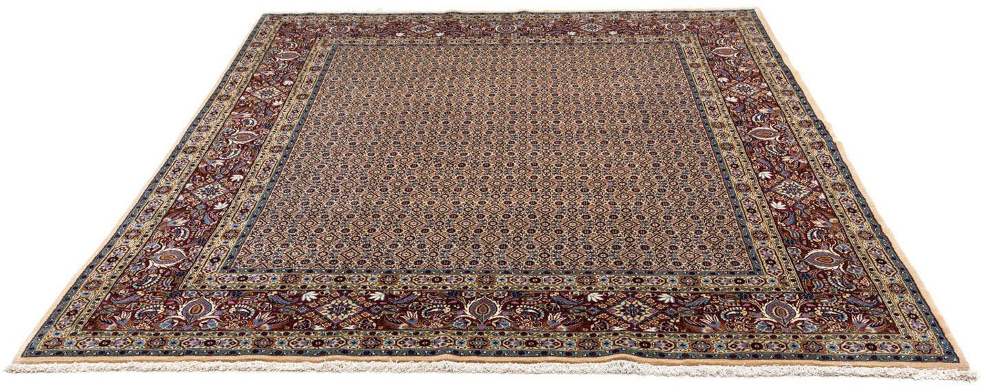 Wollteppich Moud Figurativ Blu chiaro 358 x 256 cm, morgenland, rechteckig, Höhe: 10 mm, Unikat mit Zertifikat | Kurzflor-Teppiche