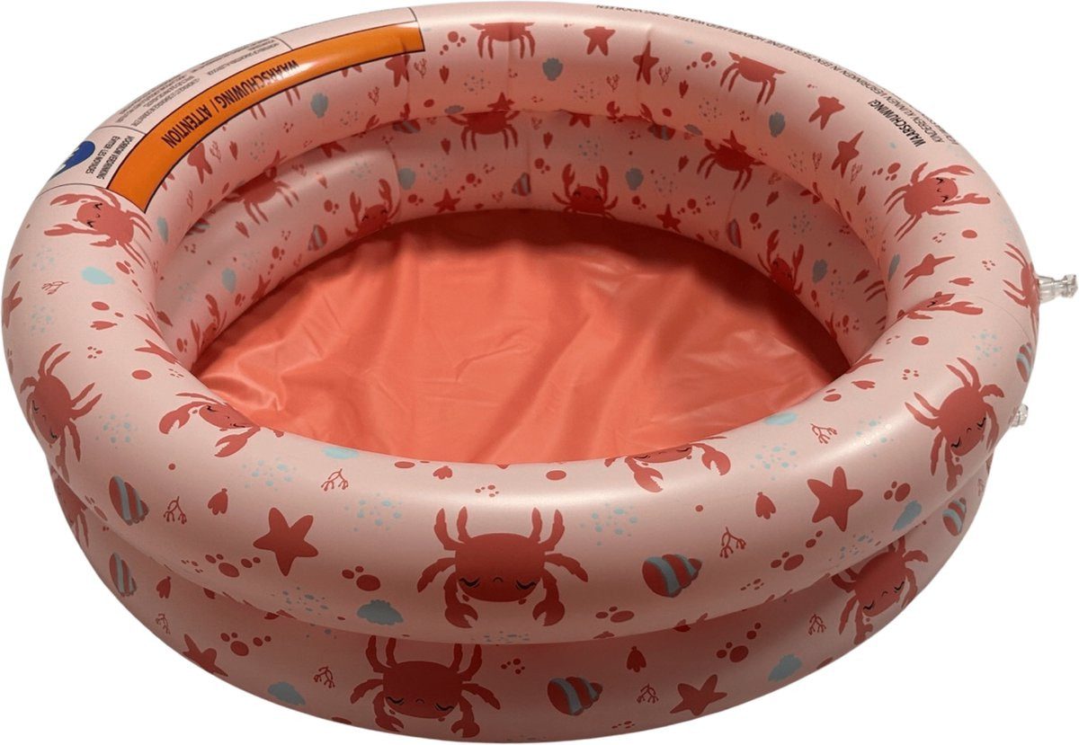 Swim Essentials Pool Swimming Pool 60 cm Rot Krabbe 60 x 15 cm, Swimmingpool Planschbecken