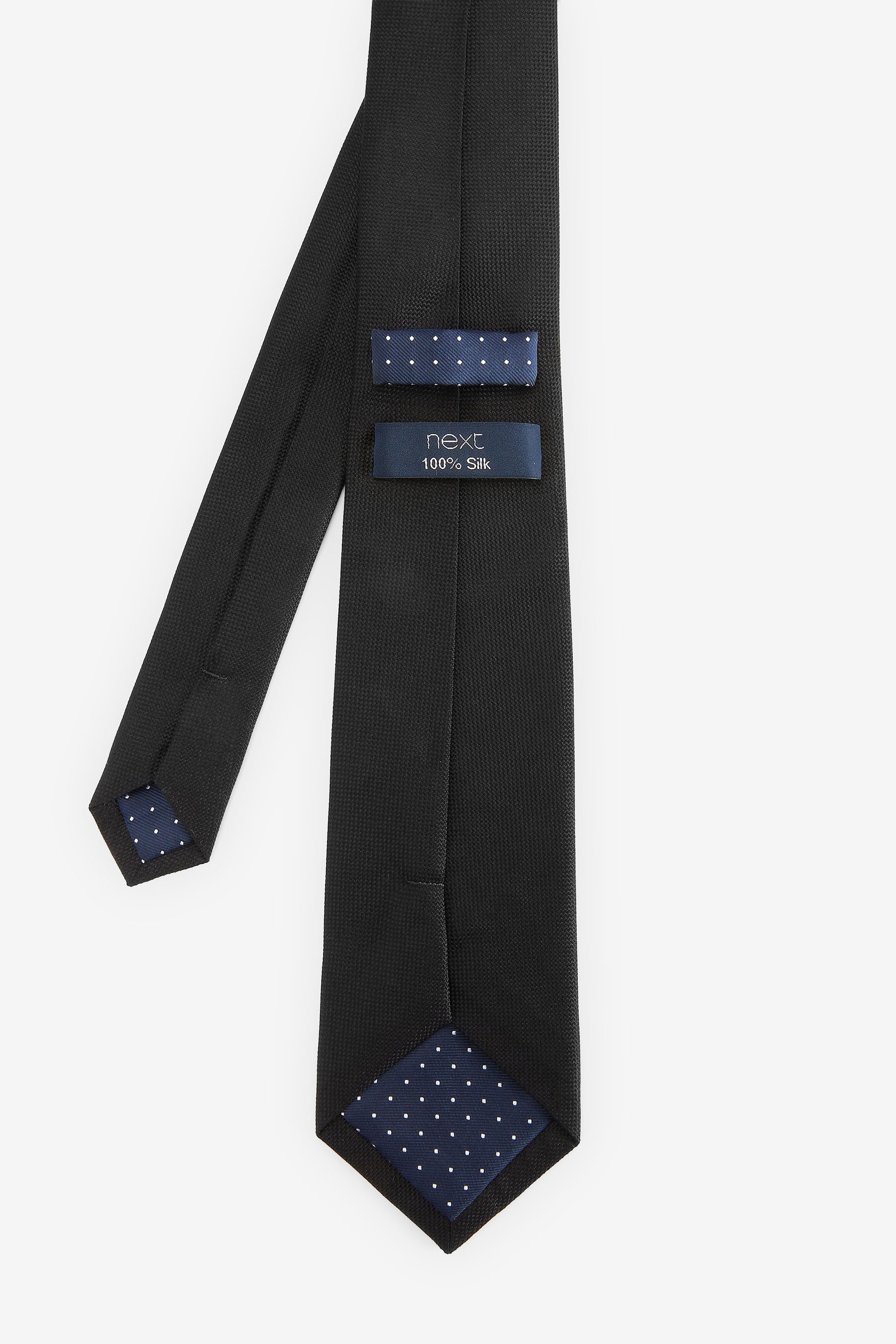 Next Seidenkrawatte Black (1-St) Krawatte