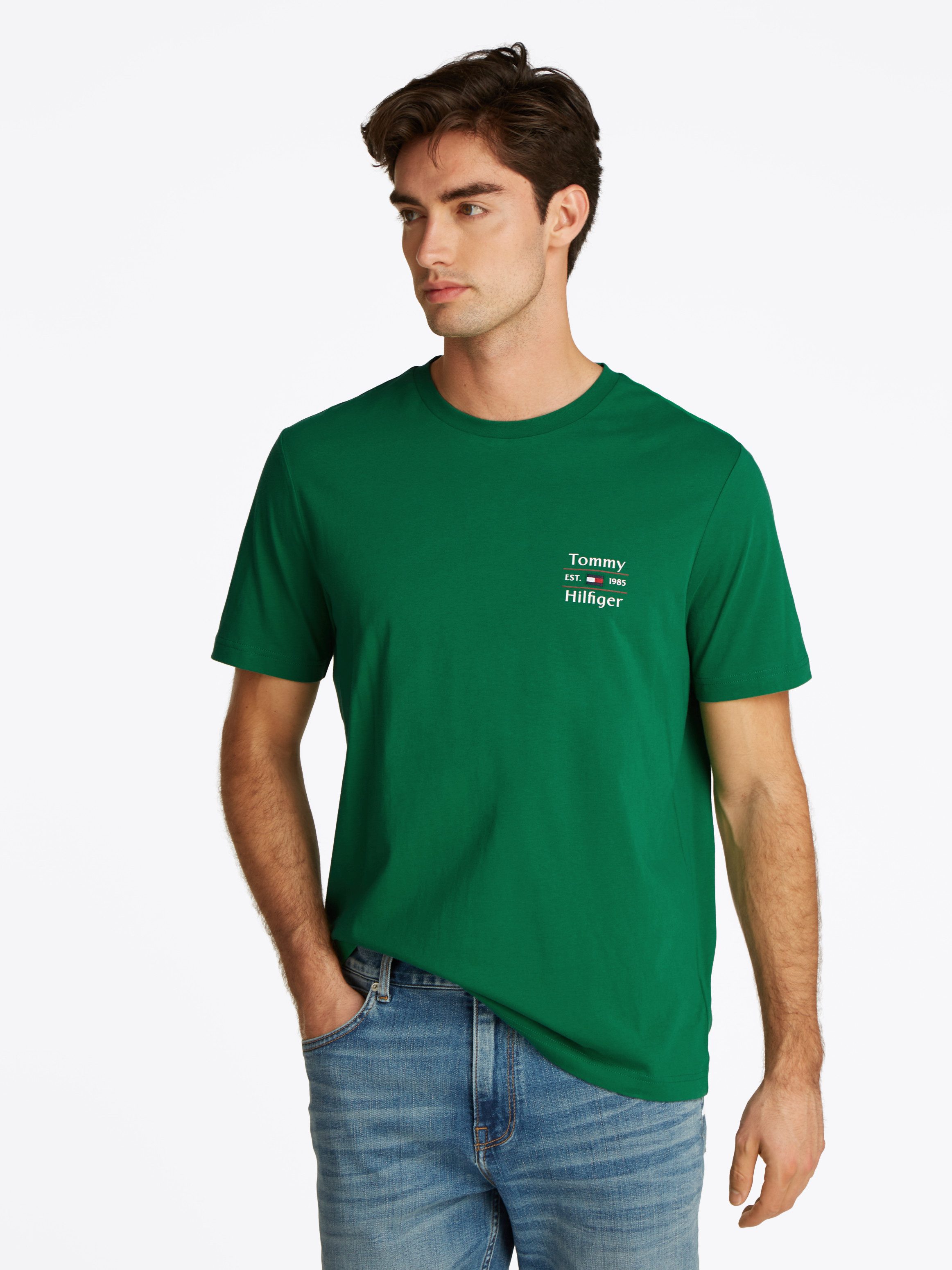 Tommy Hilfiger Rundhalsshirt HILFIGER STACK TEE günstig online kaufen