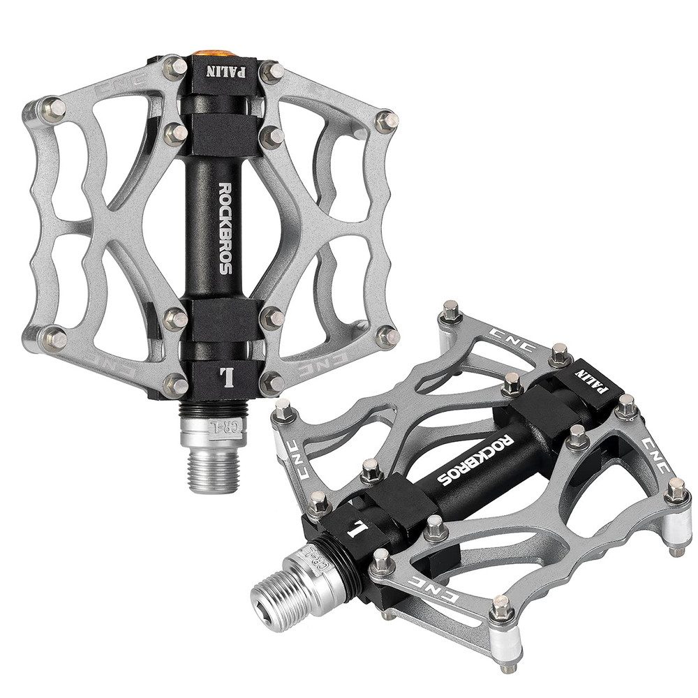 ROCKBROS Plattformpedale Mountainbikepedale Trekkingpedale Fahrradpedale (Spar-Set, 1-tlg., 9,9 x 9,1 cm rutschfest)