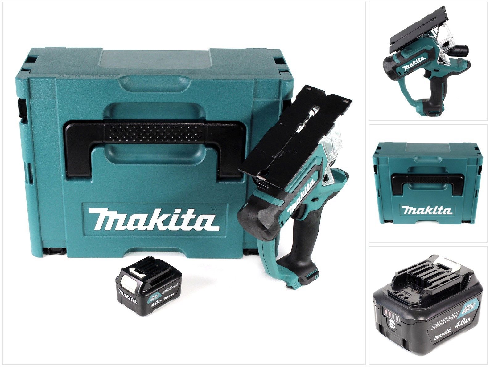 Makita Akku-Trockenbausäge SD 100 DM1J Akku Gipskartonsäge 10,8V Trockenbausäge im Makpac + 1x
