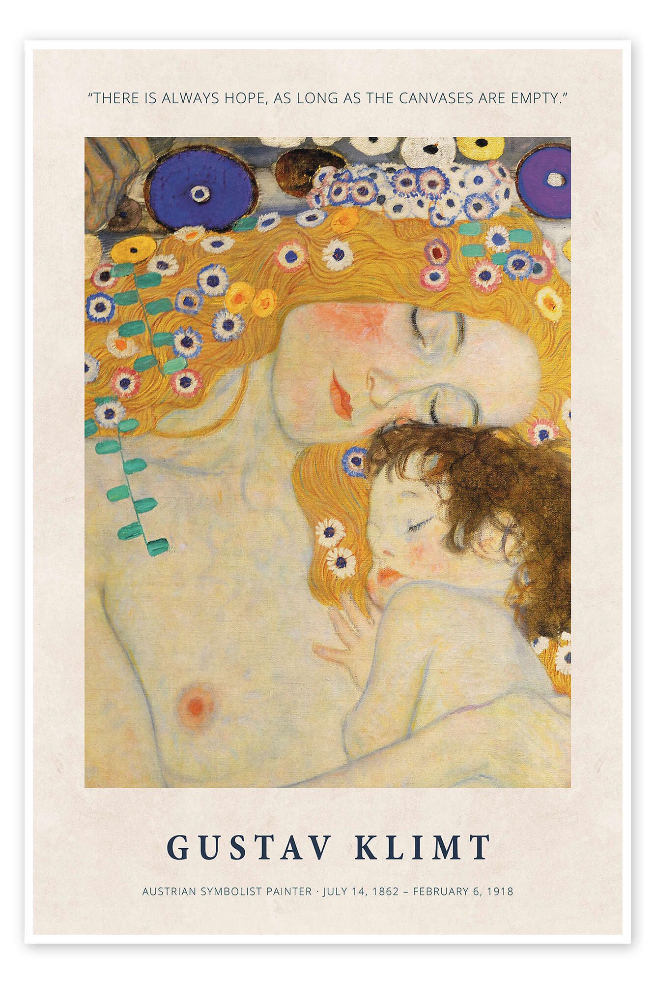 Posterlounge Wandbild As Long as the Canvases are Empty, Gustav Klimt, erhältlich als Poster, Leinwandbild, Wandsticker oder Acrylglasbild