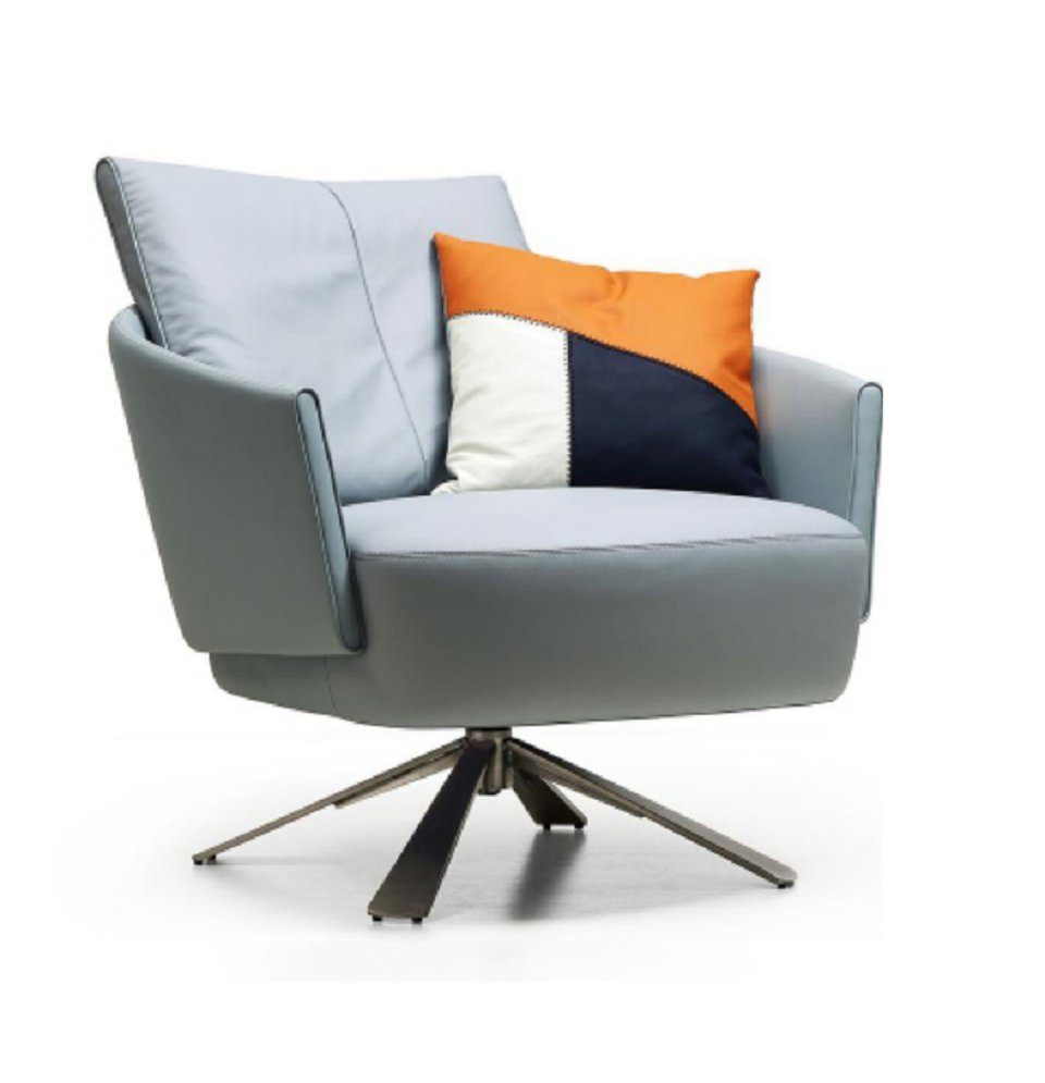 JVmoebel Sessel (1-St., Europe Wohnzimmer Made Designer Neu Drehbar in Polstermöbel Sessel), Sessel Textil Moderner