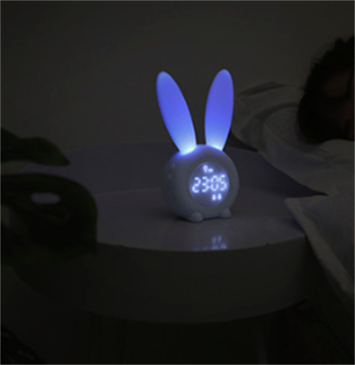 carefully Kaninchenwecker selected Wecker zum Blau Sensor-LED-Nachtlicht intelligentem mit Aufwachen