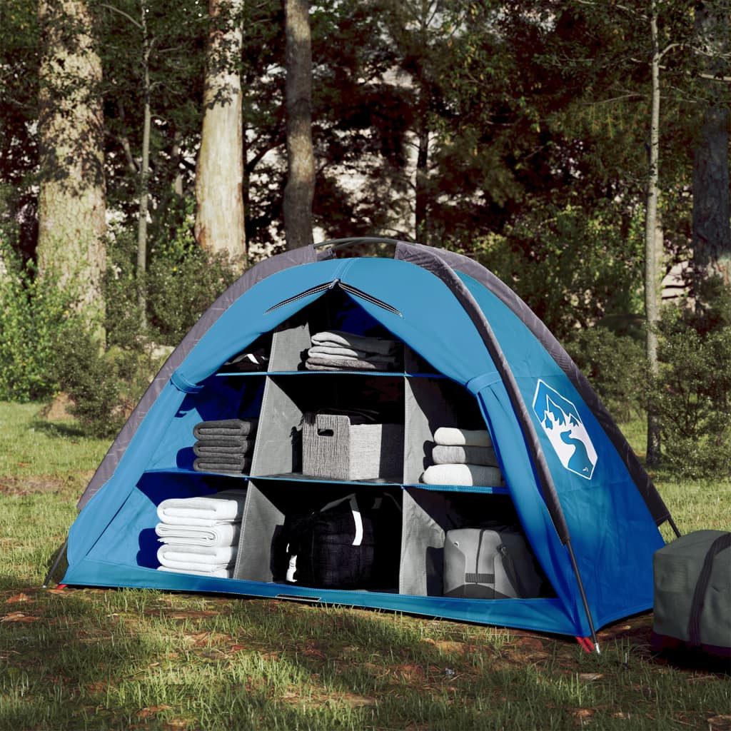 vidaXL Hauszelt, Camping-Organizer-Zelt 9 Fächer Blau günstig online kaufen