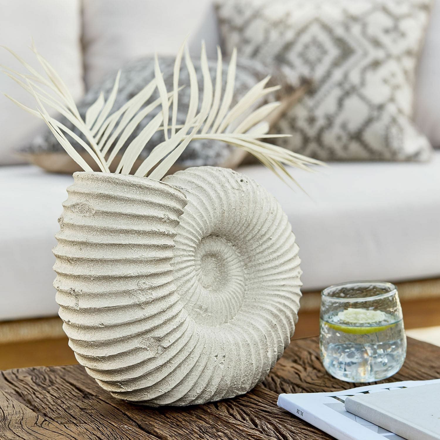 Mirabeau Übertopf Vase Korrellin creme