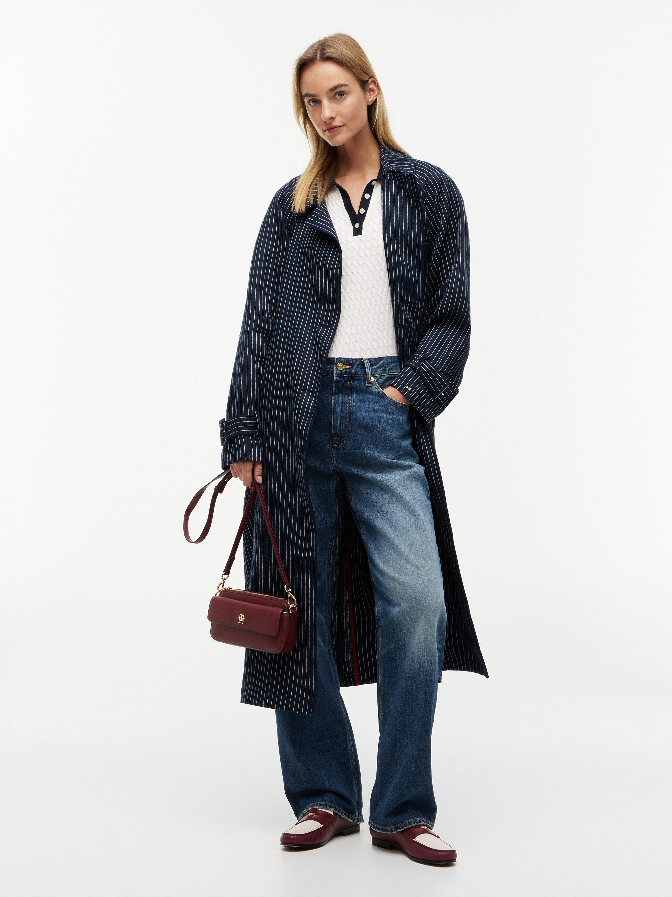 Tommy Hilfiger Umhängetasche TH ICON CAMERA BAG, Damen Clutch, Schultertasche mit goldfarbenem TH-Logo