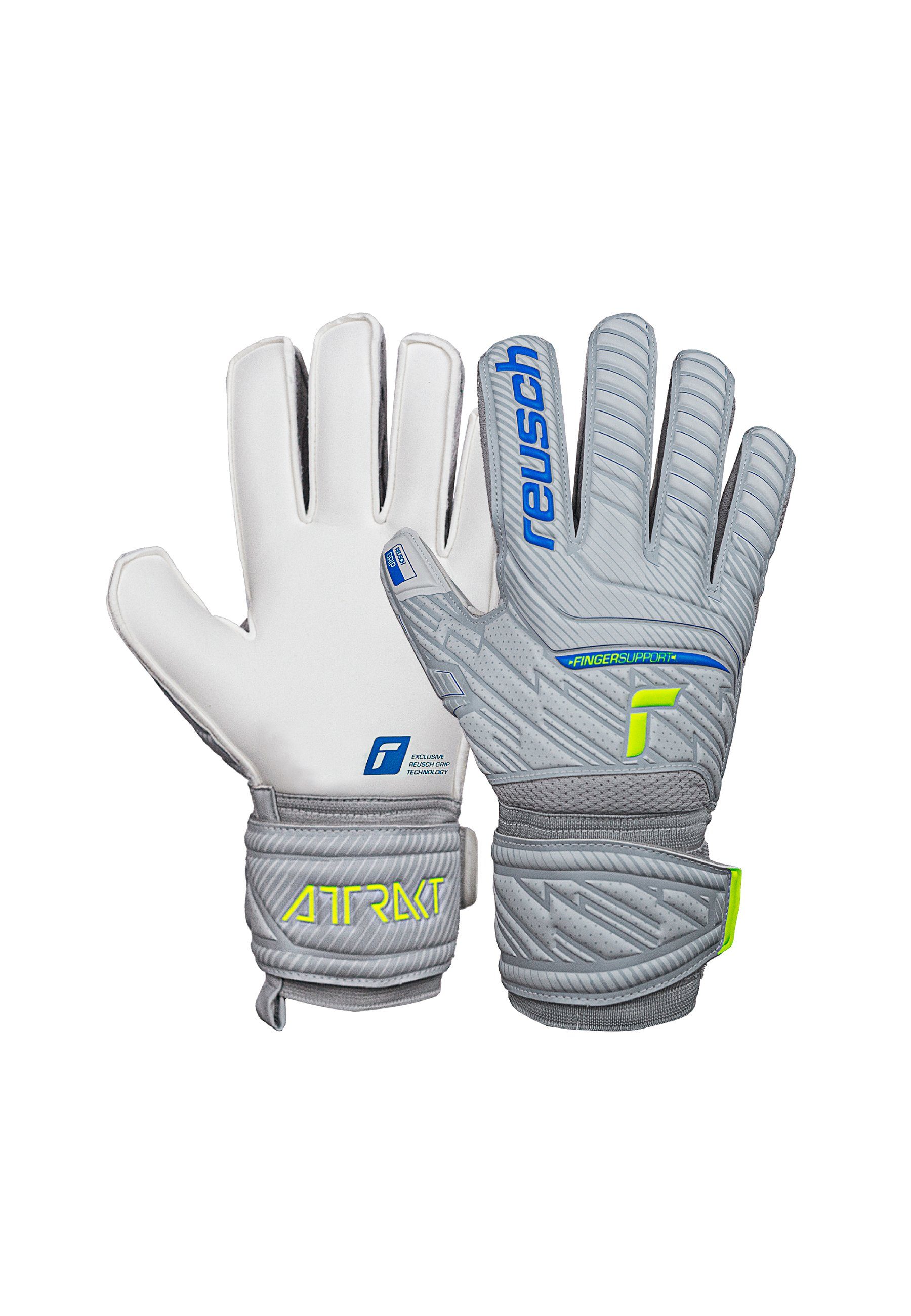 Reusch Torwarthandschuhe Attrakt Grip Finger Support mit praktischem Fingerschutz