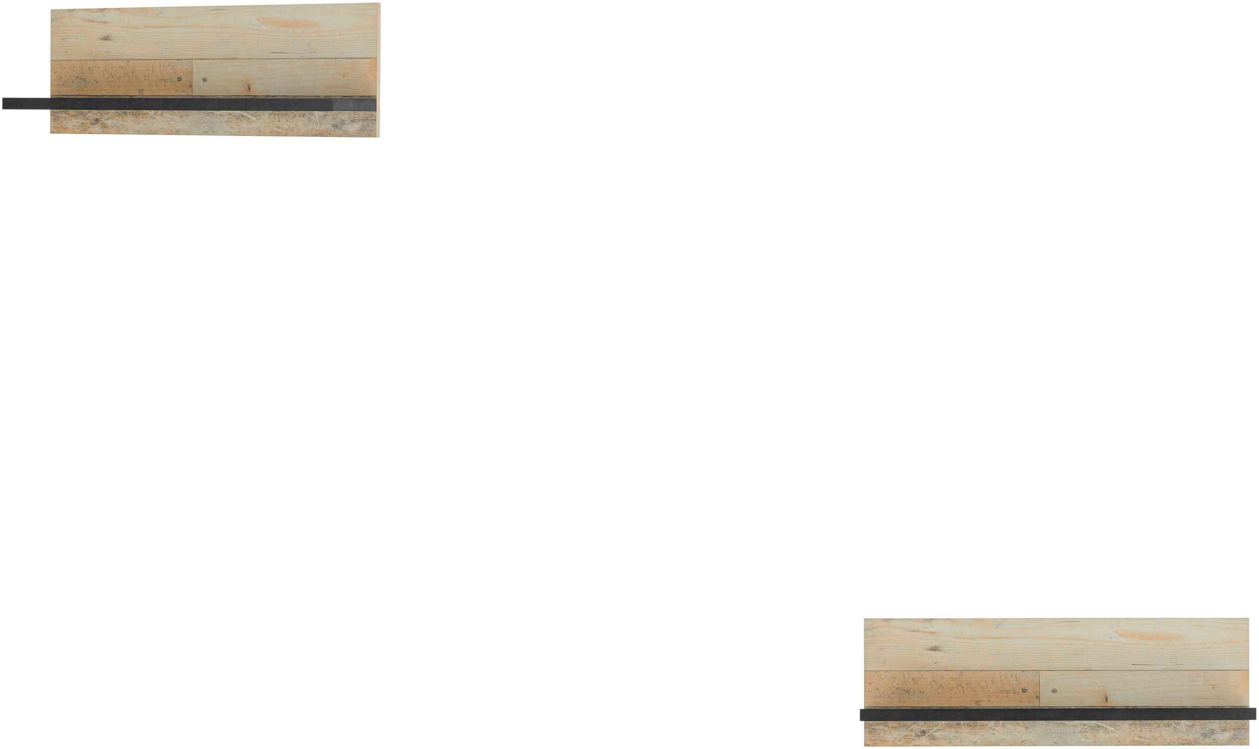Home affaire Wandregal Sherwood, Breite 90 cm, in modernem Holz Dekor, 28 mm starke Ablageböden
