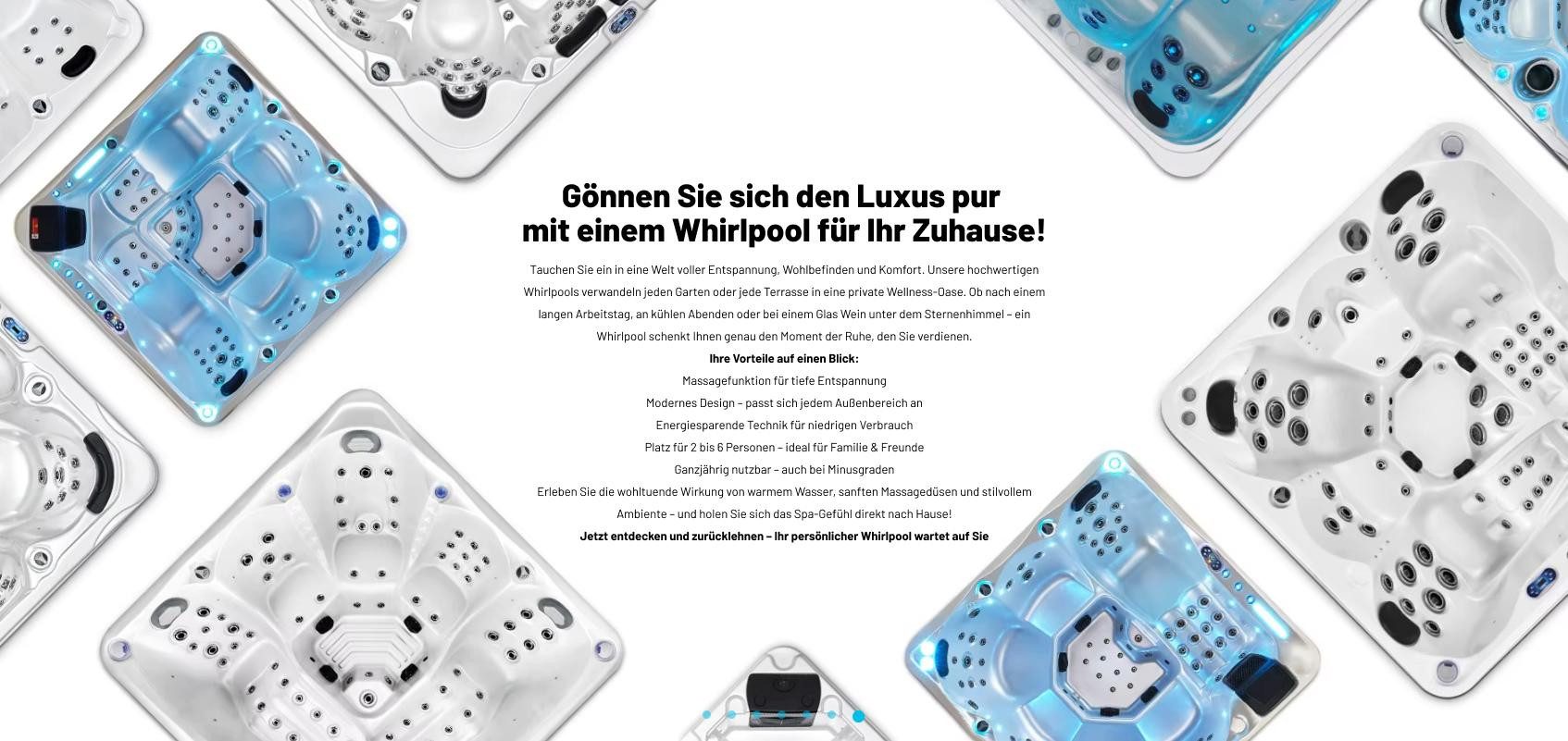 JVmoebel Whirlpool-Badewanne Whirlpool Blubberbad Hydromassagewanne Schwarz aus Acryl, Made in Europe