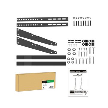 PureMounts PureMounts PM-TVS-02 - TV / Monitor Standfuß, extrem kompakt, Tragkraf TV-Ständer