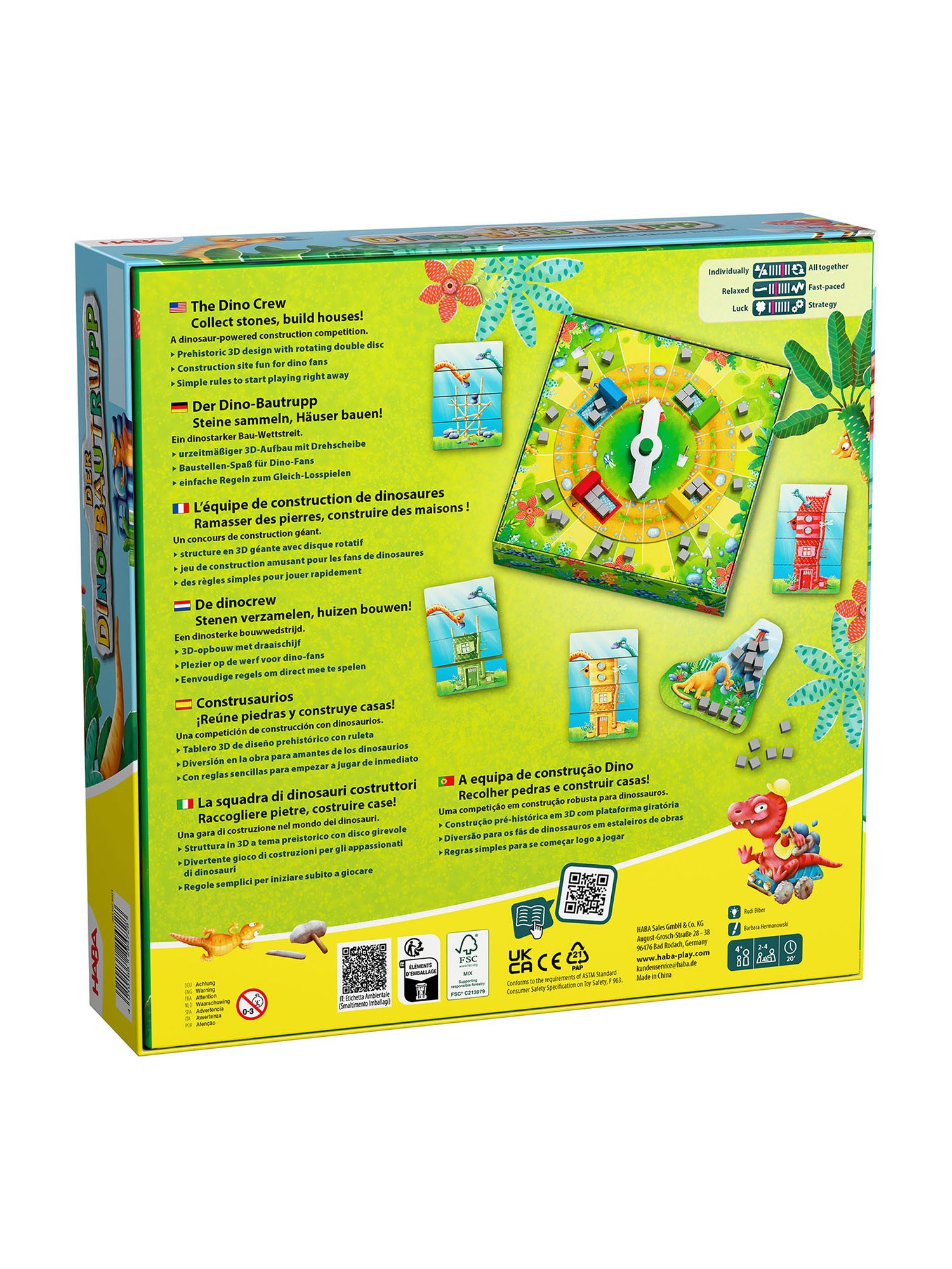 Haba Spiel Der Dino-Bautrupp, Gesellschaftsspiel, Brettspiel, Familienspiel