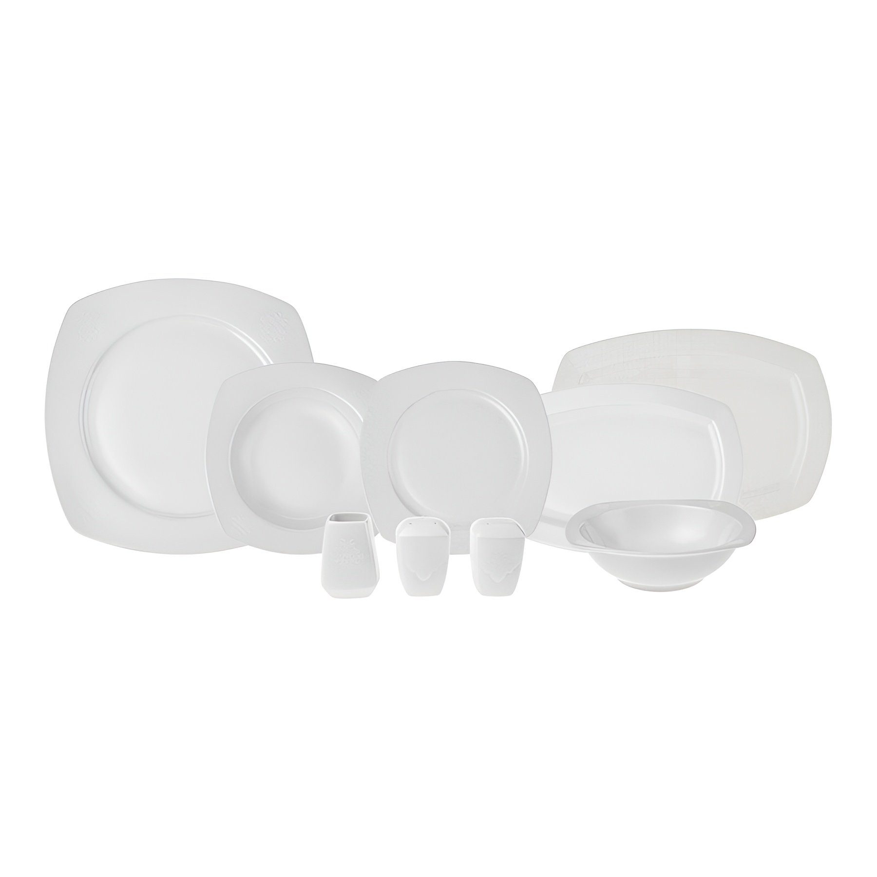 Geschirr-Set Deren Creme 60 Teiliges Geschirrset für 12 Personen