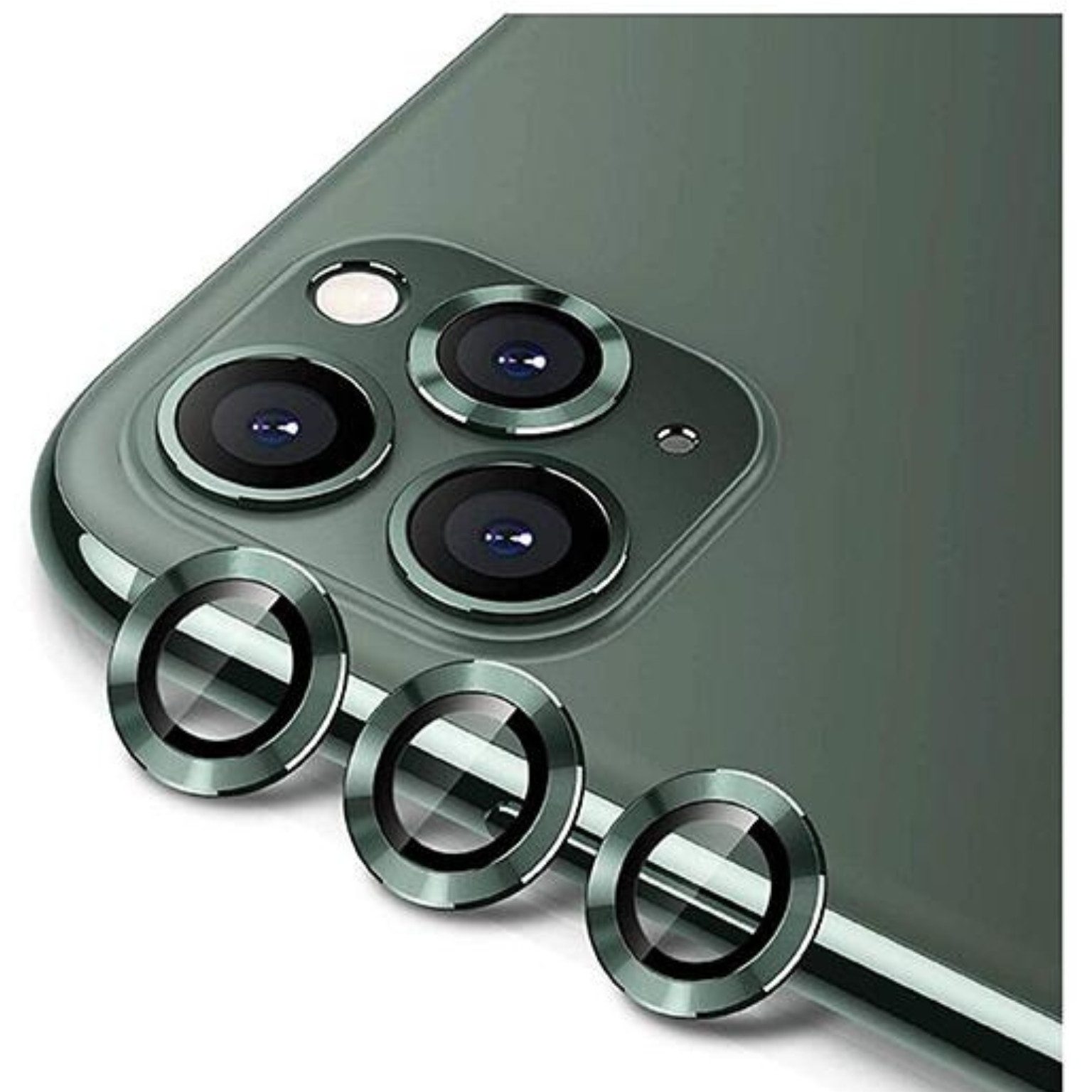COFI 1453 Kameraschutzglas Smartphone-Linsen kompatibel mit iPhone 13 Pro Grün