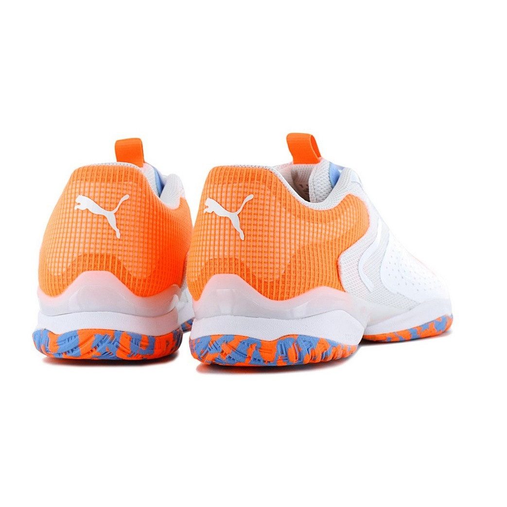PUMA Solarattack RCT Allcourt weiss/blau/orange Herren Tennisschuh