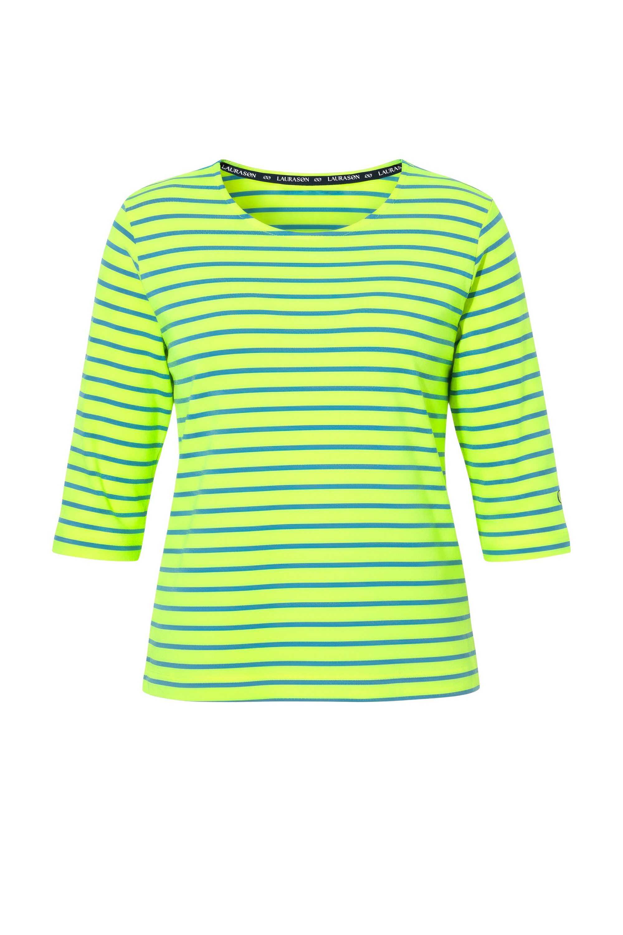 Laurasøn T-Shirt Ringelshirt 3/4 Arm Rundhalsausschnitt günstig online kaufen