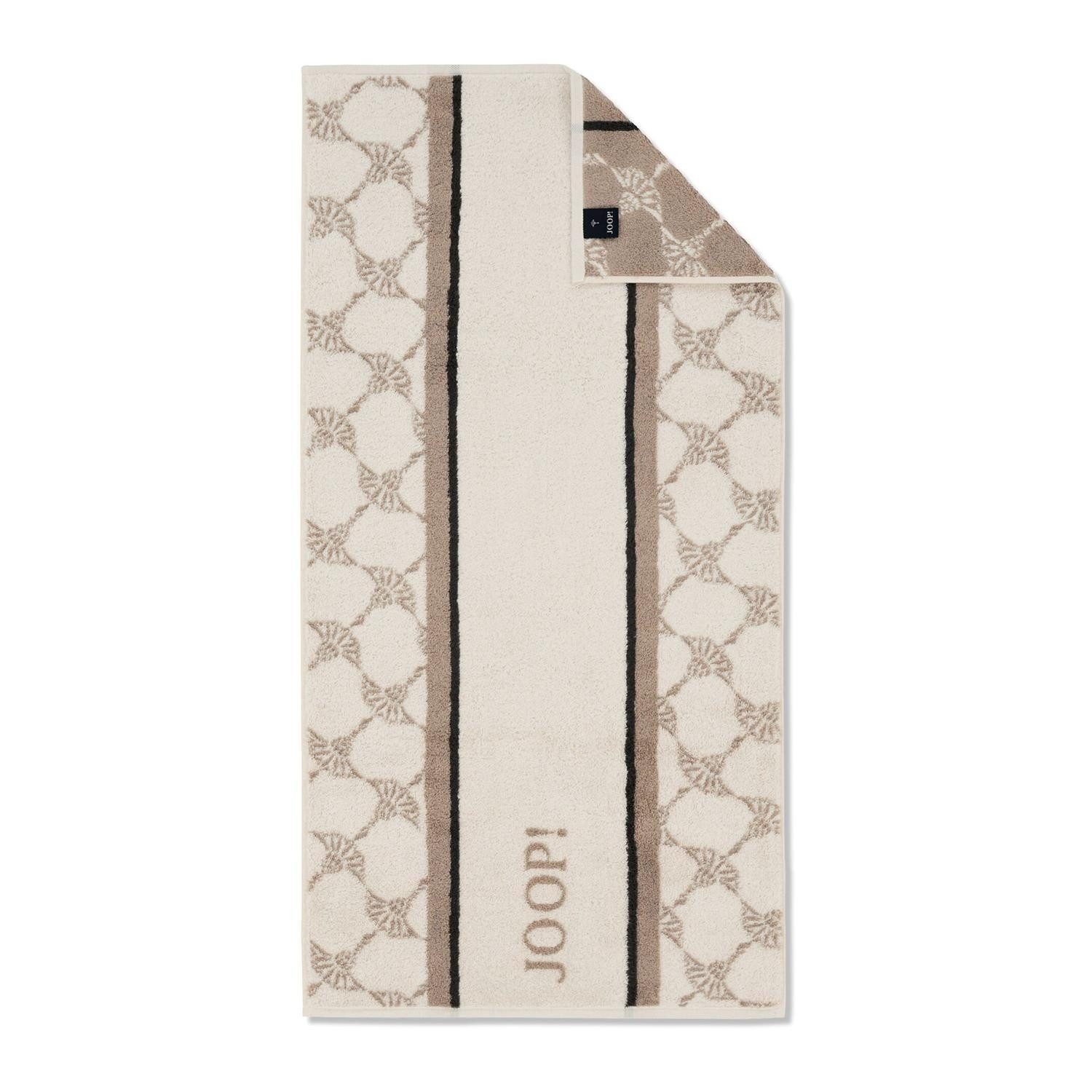 JOOP! Handtuch STRIPES, 50 x 100 cm, Beige, Braun, Baumwolle (1-St), Made in Germany