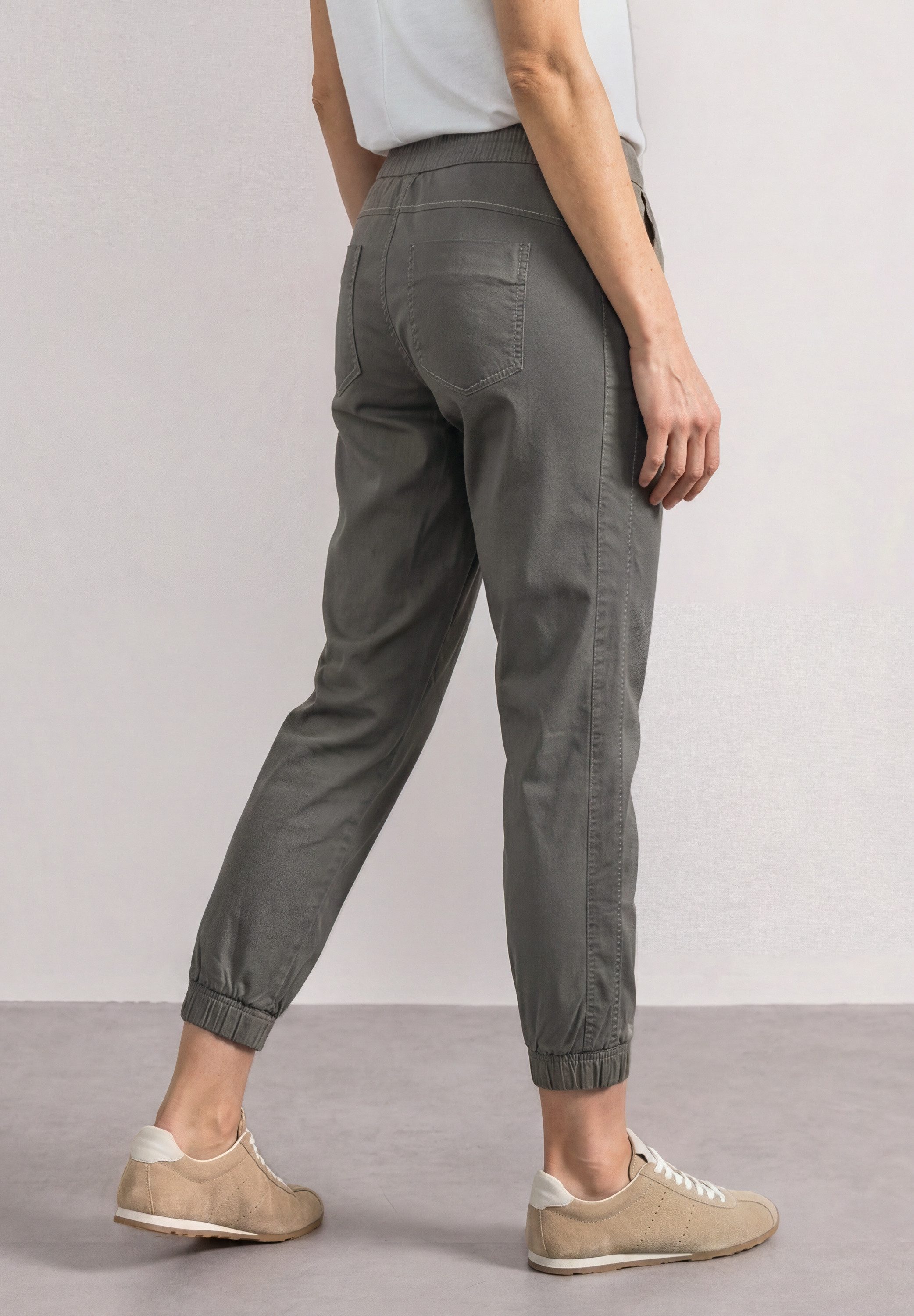 STREET ONE Jogger Pants aus Baumwolle mit Stretchanteil