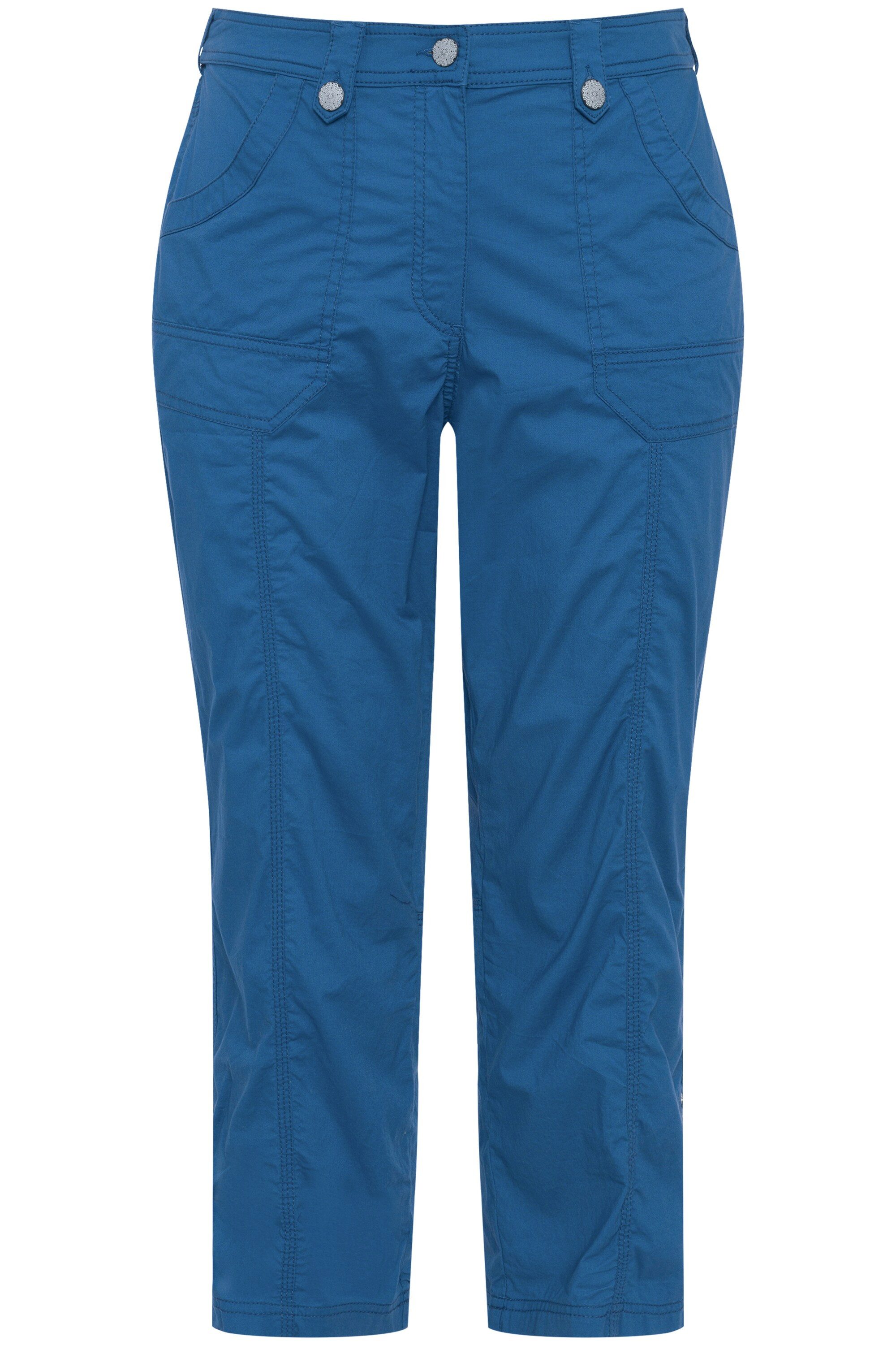 Ulla Popken Funktionshose 7/8-Cargohose Krempelriegel Komfortbund günstig online kaufen