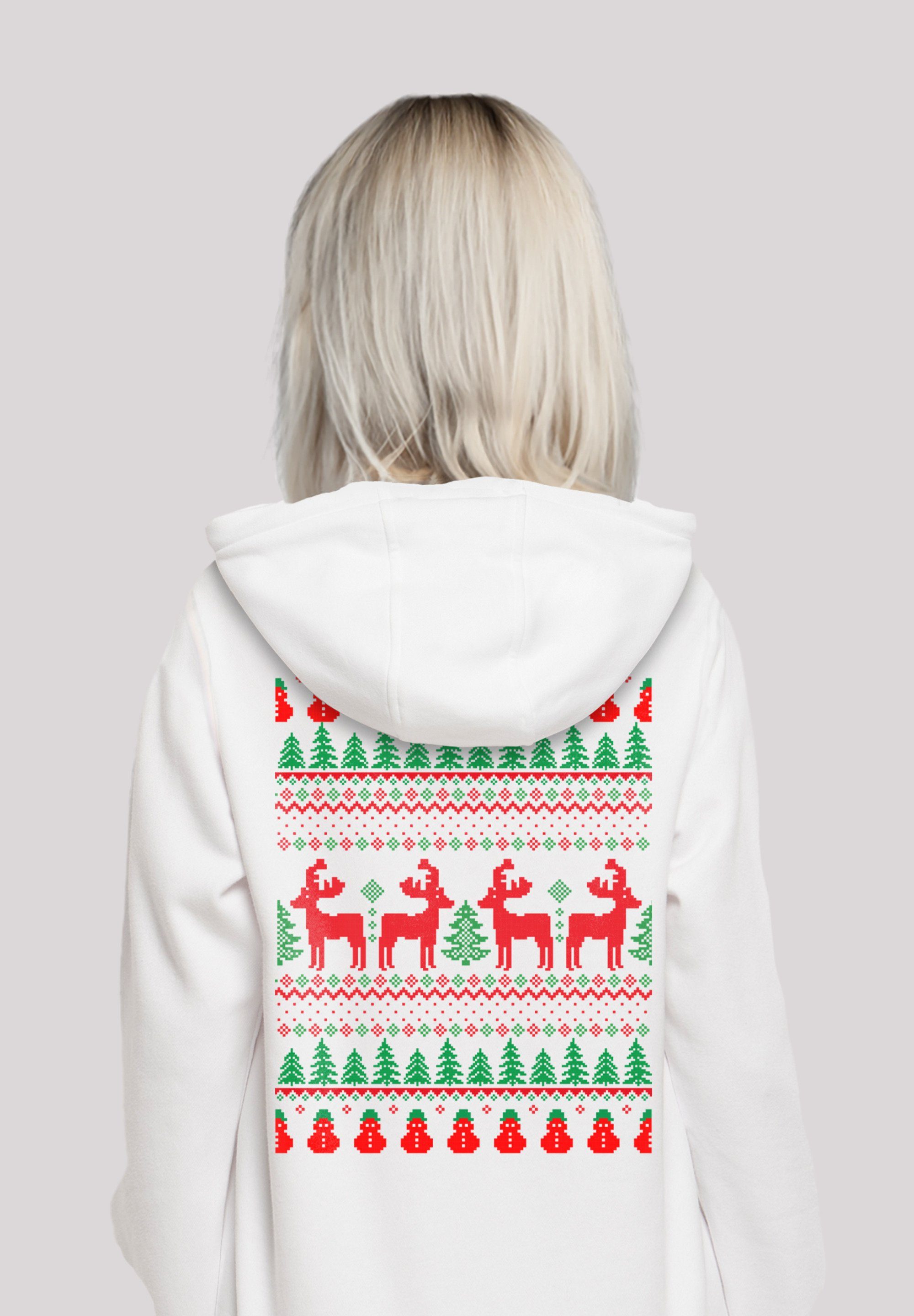 Weihnachten, Weihnachten Hoodie Premium Reindeers Geschenk Qualität, F4NT4STIC Christmas weiß