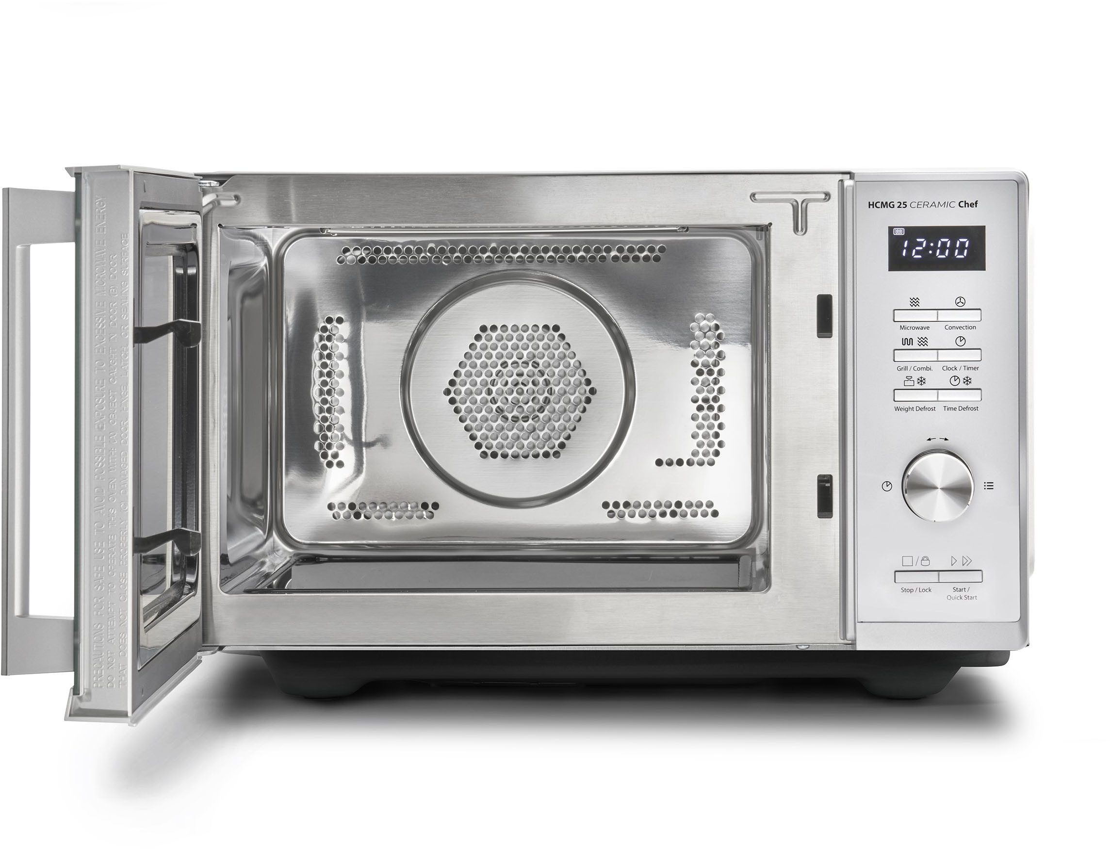 Caso Mikrowelle 3355 HCMG 25 Ceramic Chef, Grill, Heißluft, Mikrowelle, 25 l, 3355 HCMG 25 Ceramic Chef