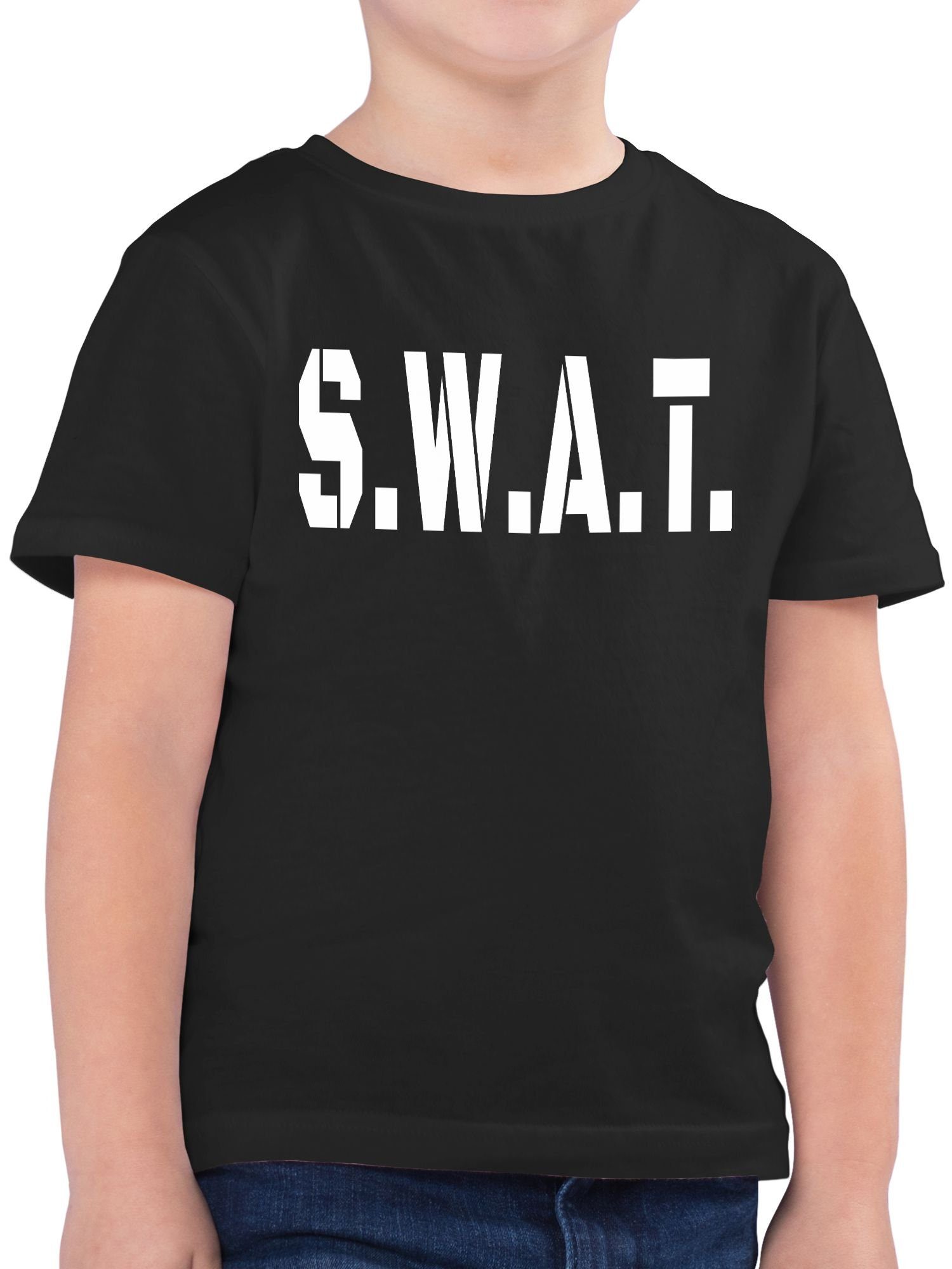 Shirtracer T-Shirt S.W.A.T. Karneval Kostüm Polizei I SWAT Police I Spezialeinsatzkommand (1-tlg) Karneval & Fasching