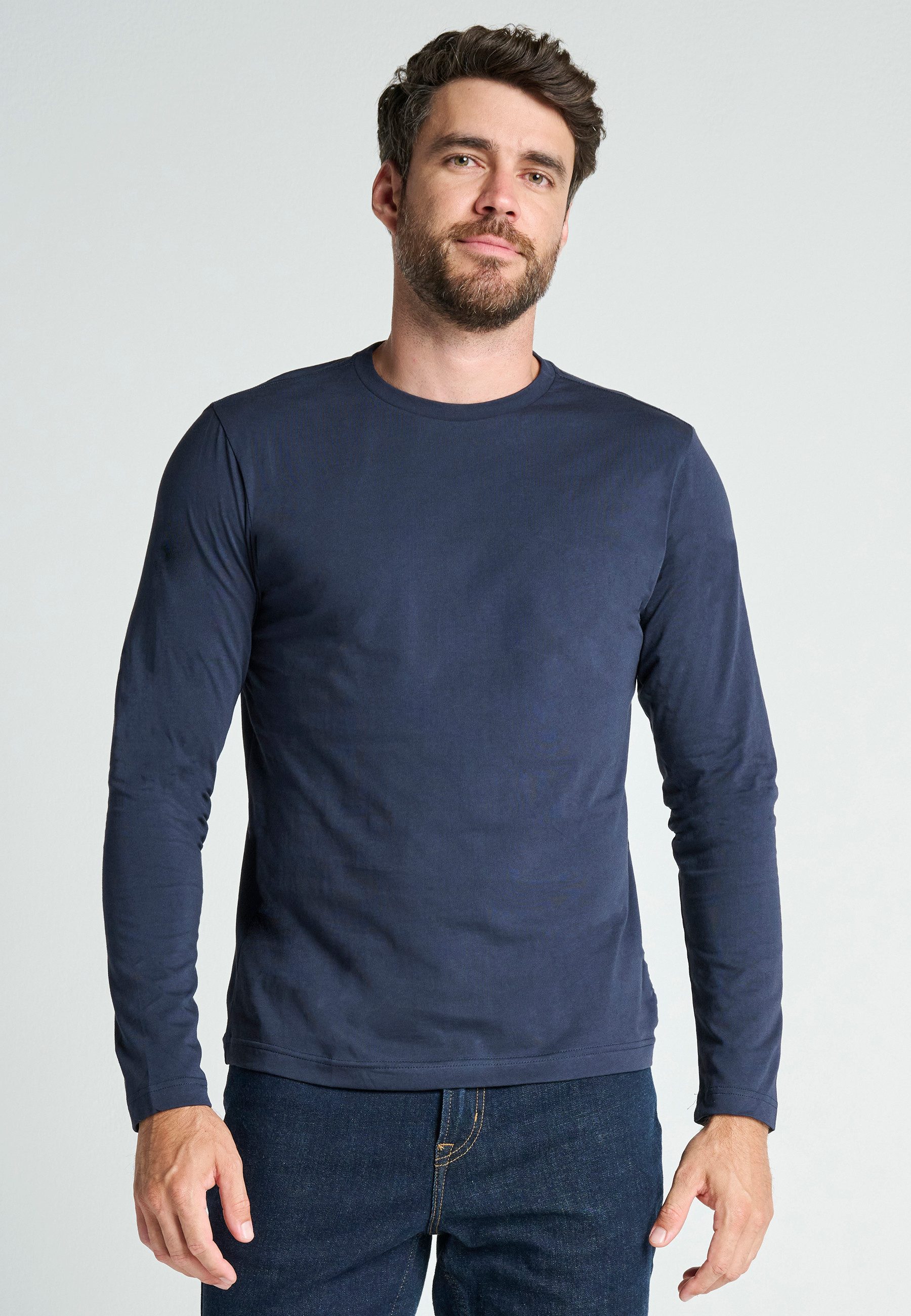 Jockey Langarmshirt "American T-Shirt" lockere Passform, lange Ärmel, Cotto günstig online kaufen