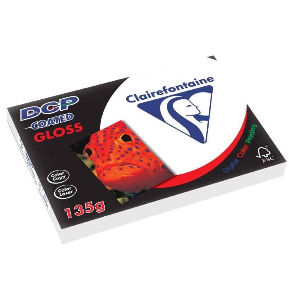 CLAIREFONTAINE Kopierpapier Clairefontaine DCP coated Kopierpapier, DIN A4, 135 g/m²