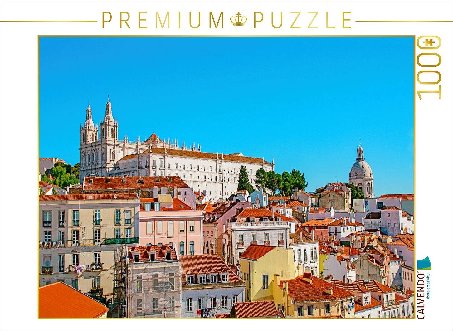 CALVENDO Puzzle CALVENDO Puzzle Altstadt mit pastellfarbenen Häusern 1000 Teile Puzzle, 1000 Puzzleteile