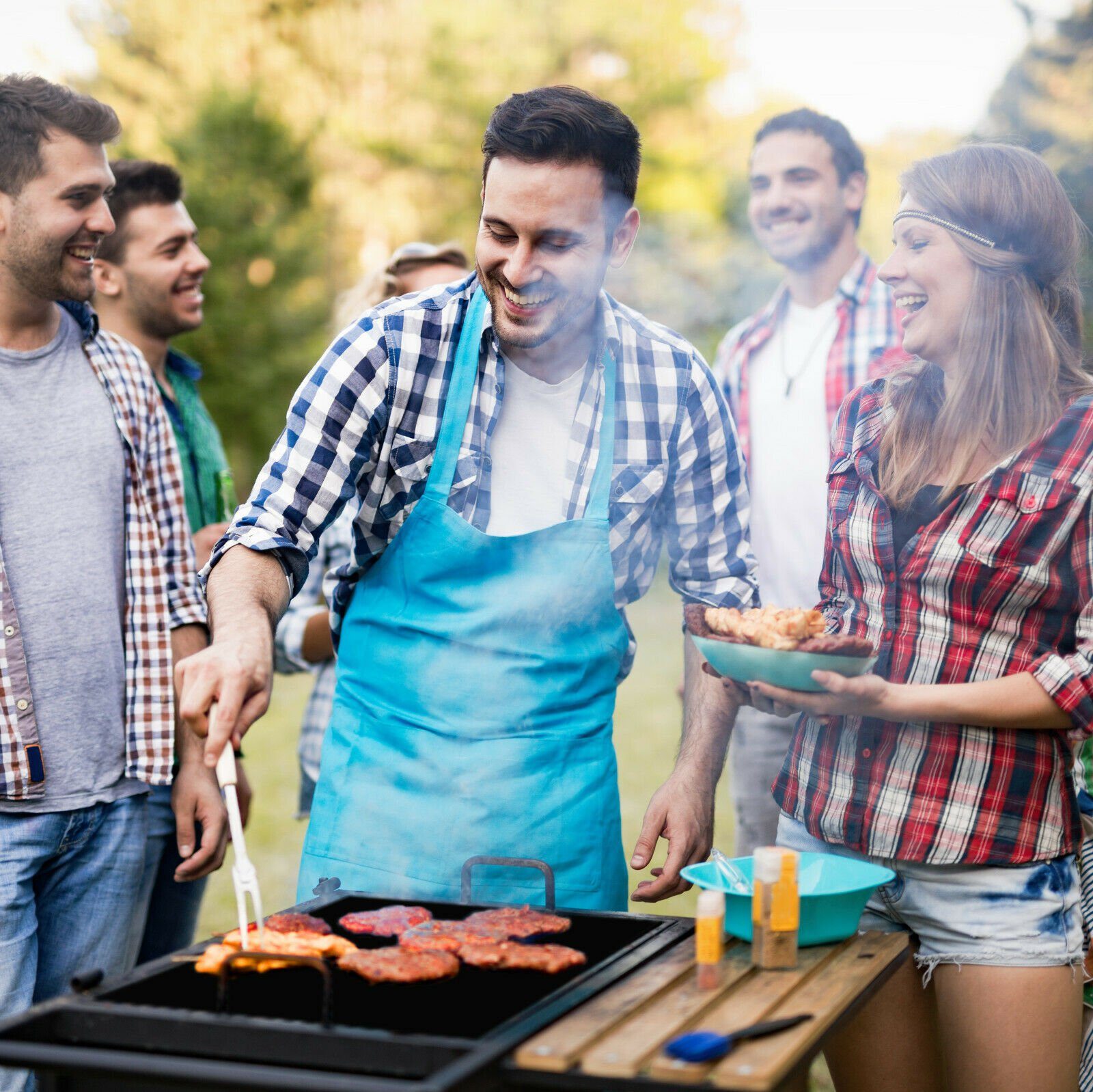 KOMOTO Grillplatte BBQ Grillmatte (3-St), Extra Dick - Ideal für Gasgrill und Holzkohle