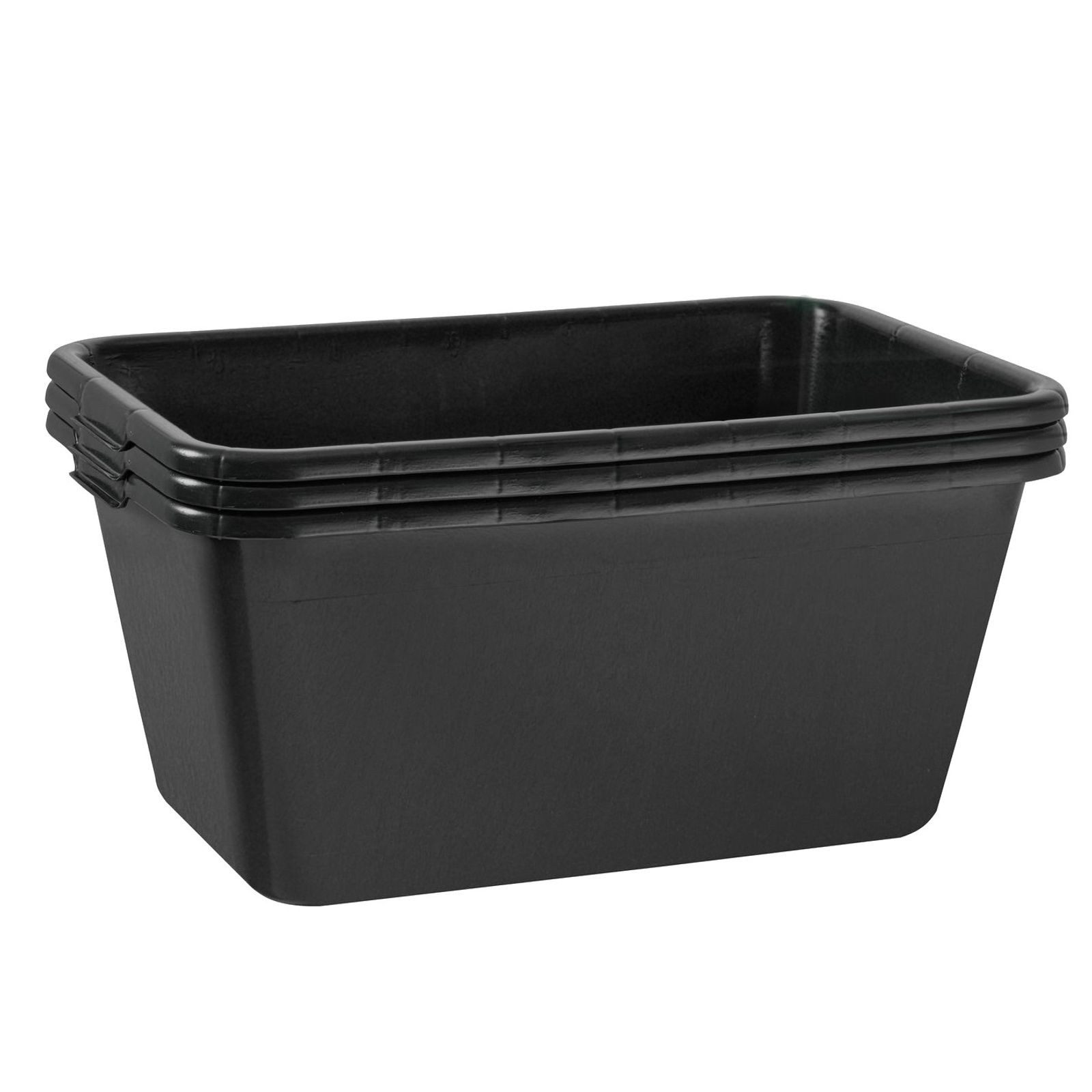 BURI Mörtelkübel 3x Mörtelkasten 40 Liter Mörtelwanne 60x40cm Mörtelkübel extra robust, (3-tlg)