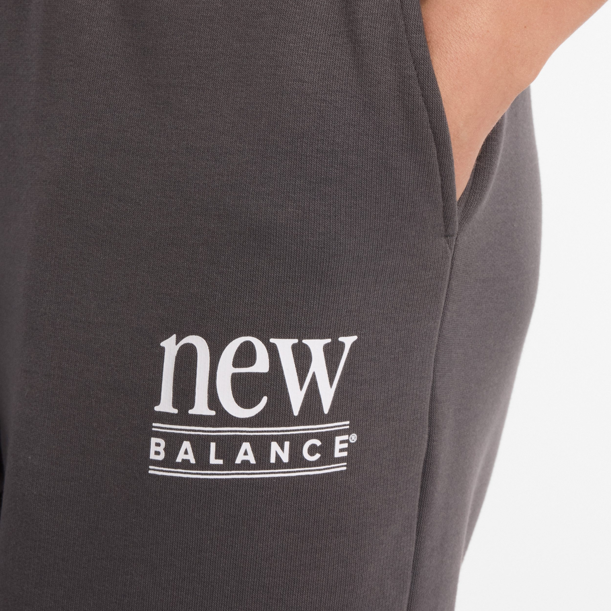 New Balance Jogginghose aus Fleece-Material, mit Kordelverschluss, bequeme Passform