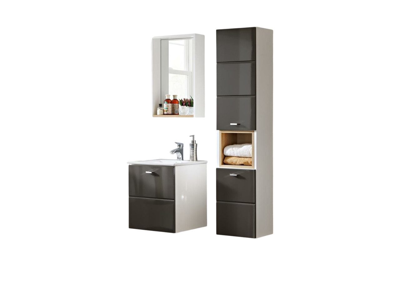 Xlmoebel Badezimmer-Set Klassische italienische Badezimmerkonsole aus hochwertigem Holz, Hergestellt in Europa