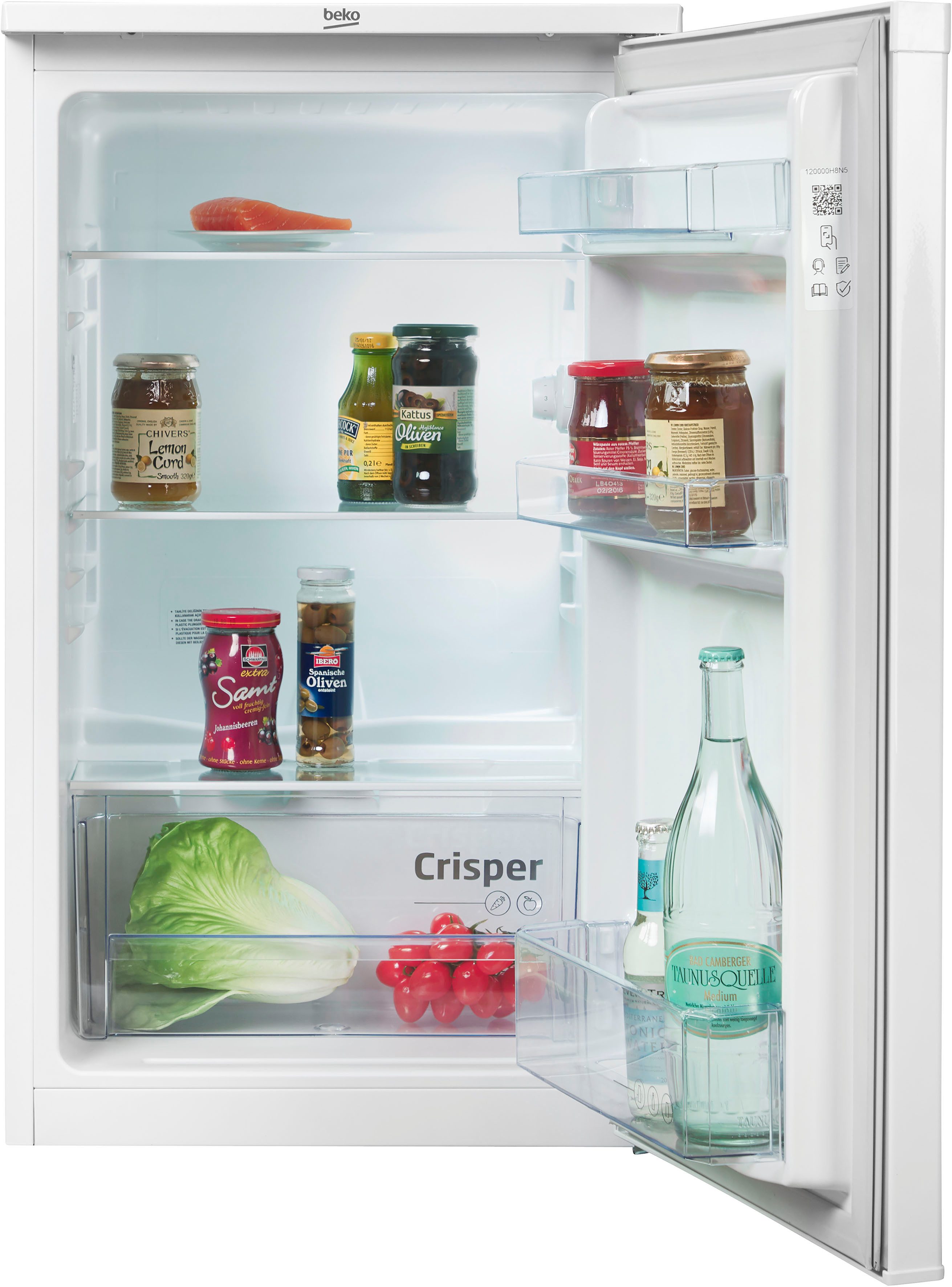 BEKO Table Top Kühlschrank TS190040N, 81,8 cm hoch, 47,5 cm breit