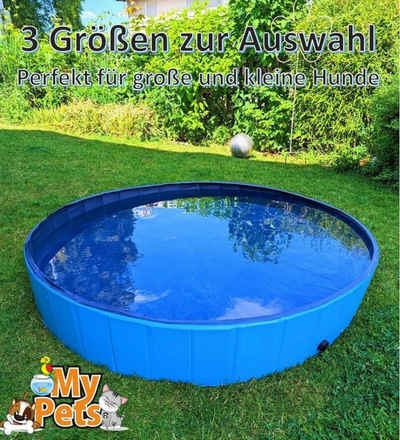 MYPETS Hundepool Hundepool Pool Schwimmbecken Swimmingpool Hunde Planschbecken Bad