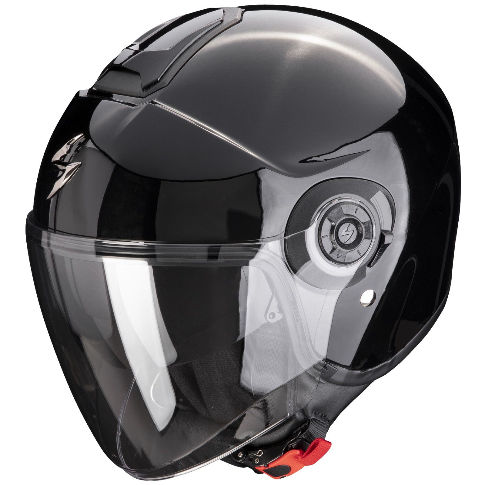 Motorradhelm Scorpion Exo-City II Jethelm Solid Schwarz