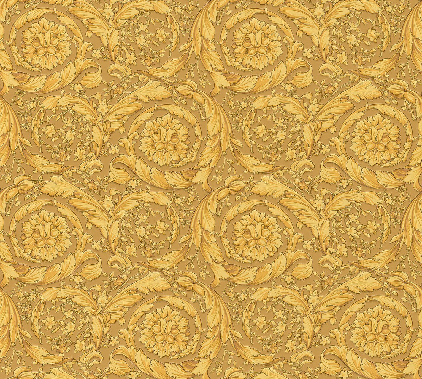 KUNSTLOFT Vliestapete Versace Birds 5 0.7x10.05 m, Leicht glänzend, lichtbeständige Design Tapete