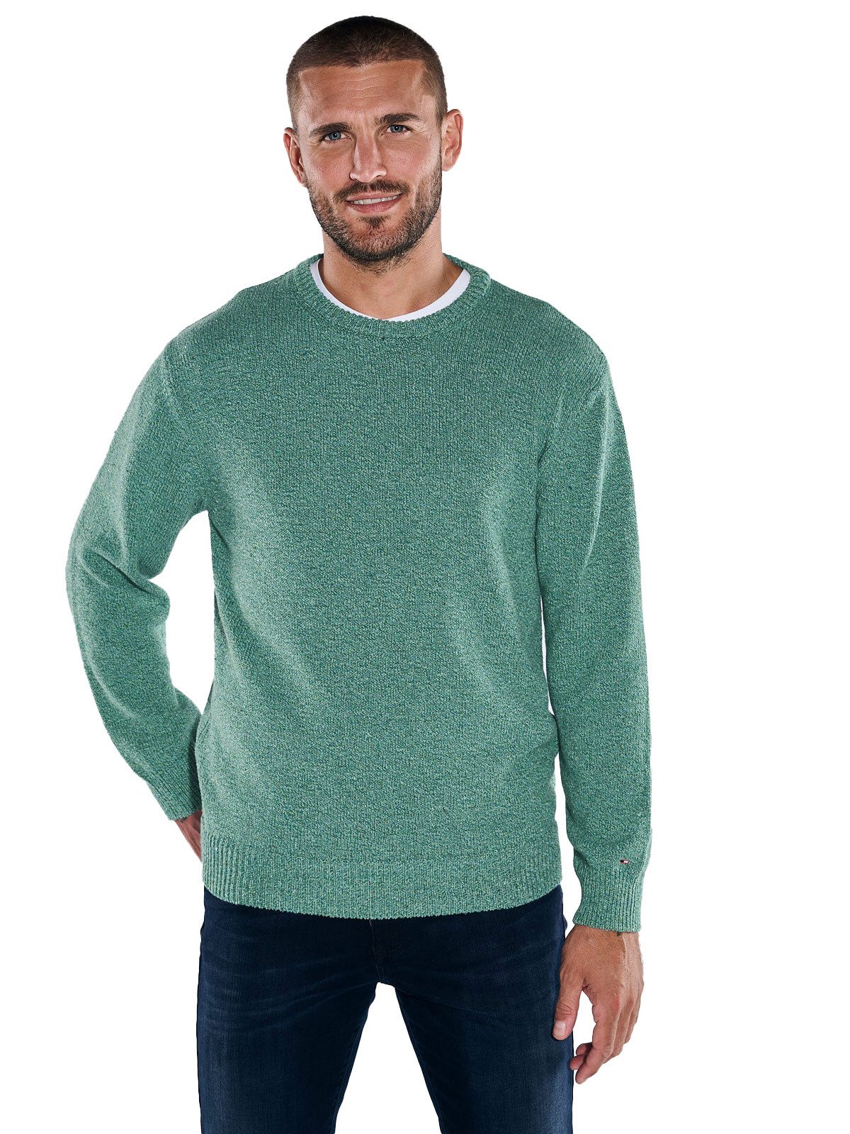 emilio adani Rundhalspullover Pullover aus italienischer Baumwolle