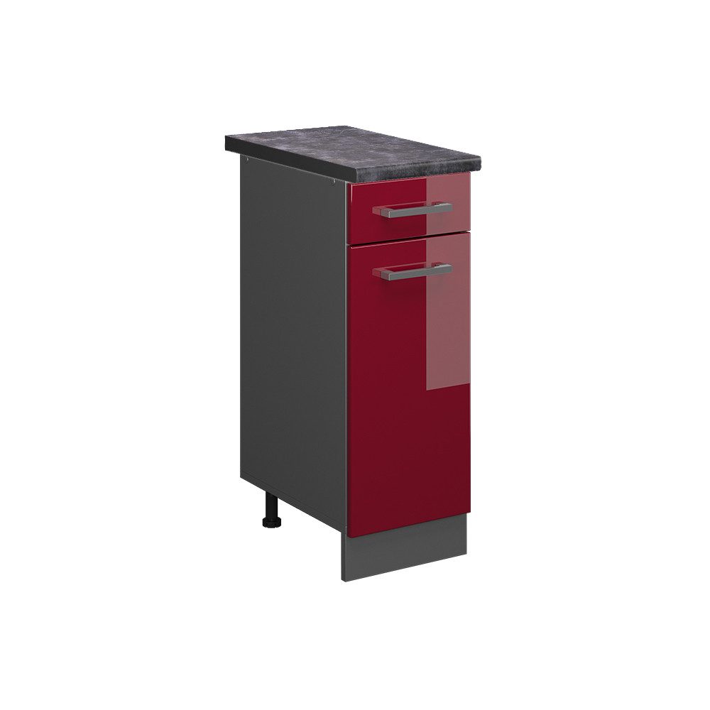 Vicco Unterschrank R-Line, Bordeaux Hochglanz/Anthrazit, 30 günstig online kaufen