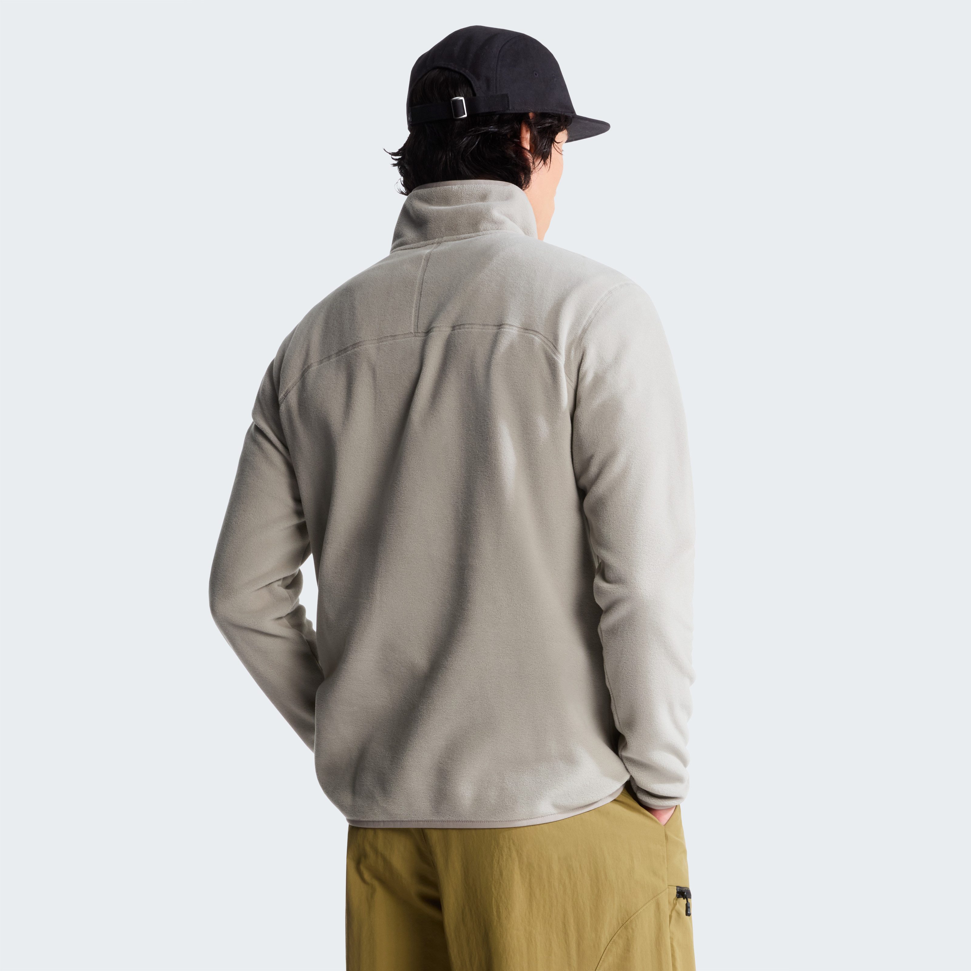 The North Face Fleecepullover M GLACIER 1/4 ZIP - EMBROIDERED LOGO mit 1/4-Zip-Design, atmungsaktiv, schnell trocknend, wasserabweisend