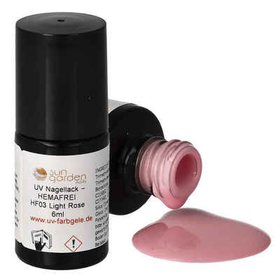 Sun Garden Nails Nagellack HF03 Light Rose - UV Nagellack 6ml – HEMAFREI