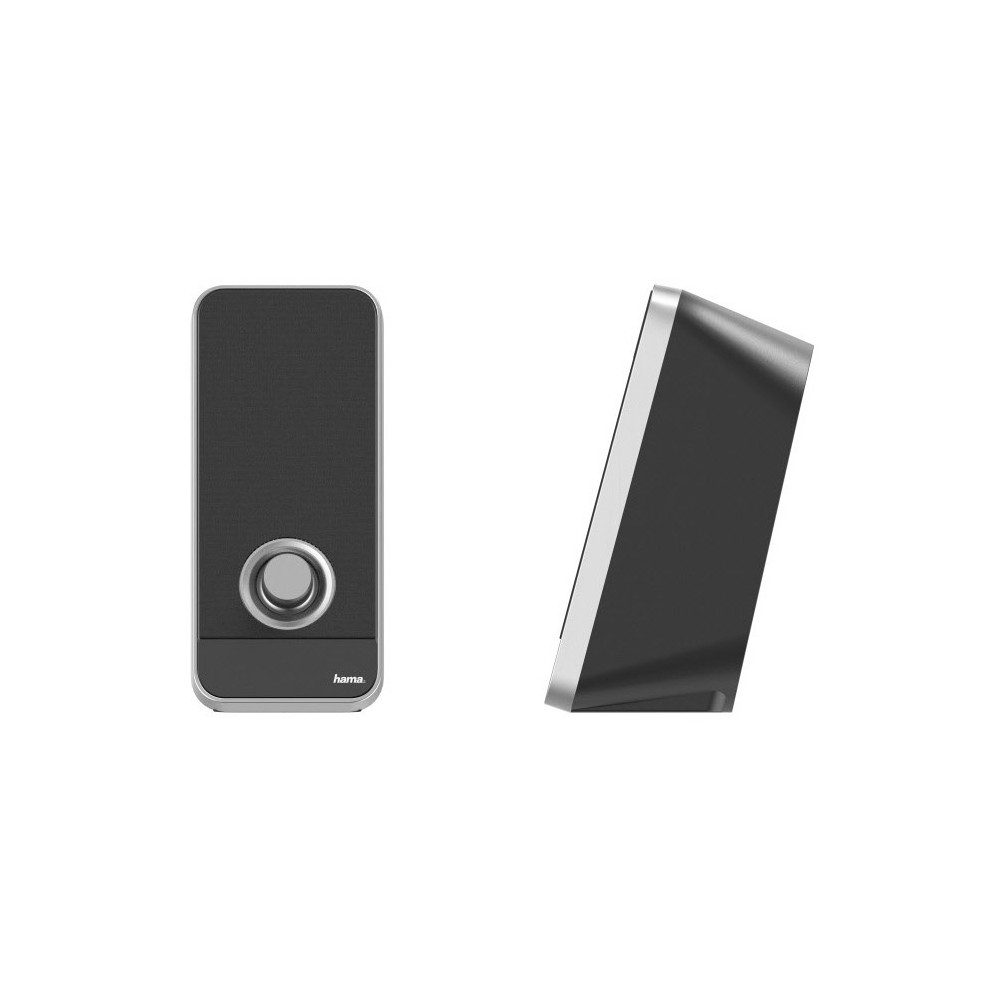 Hama Hama Sonic LS-206 Multimedia-Lautsprecher 2.0 PC-Lautsprecher (USB, USB Stromversorgung)