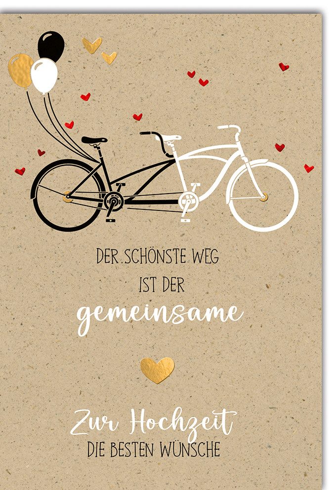 Verlag Dominique Grußkarten Hochzeit Glückwunschkarte im Format 11,5