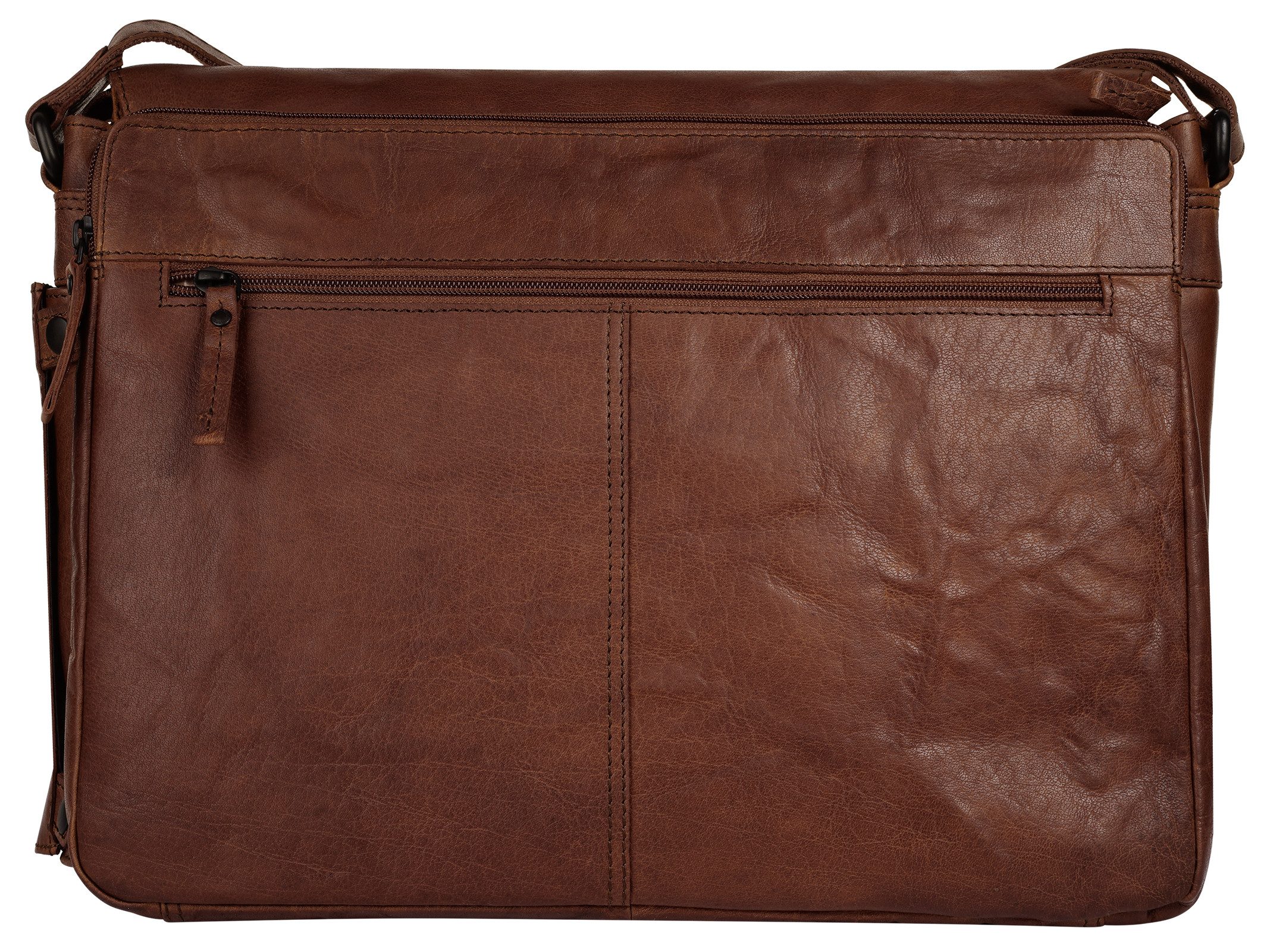 Spikes & Sparrow Messenger Bag, echt Leder