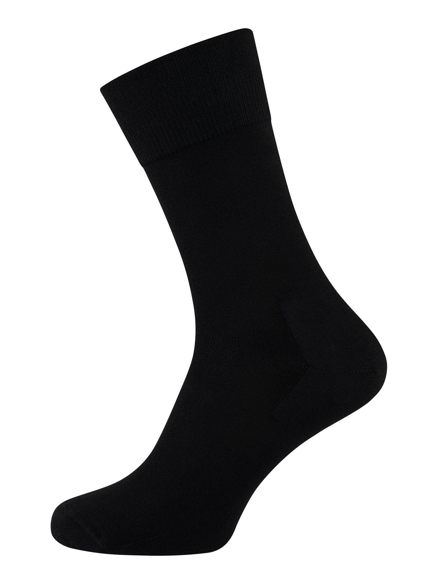 Nur Der Basicsocken Weich & Komfort (6-Paar) schwarz Haltbar günstig uni Socken