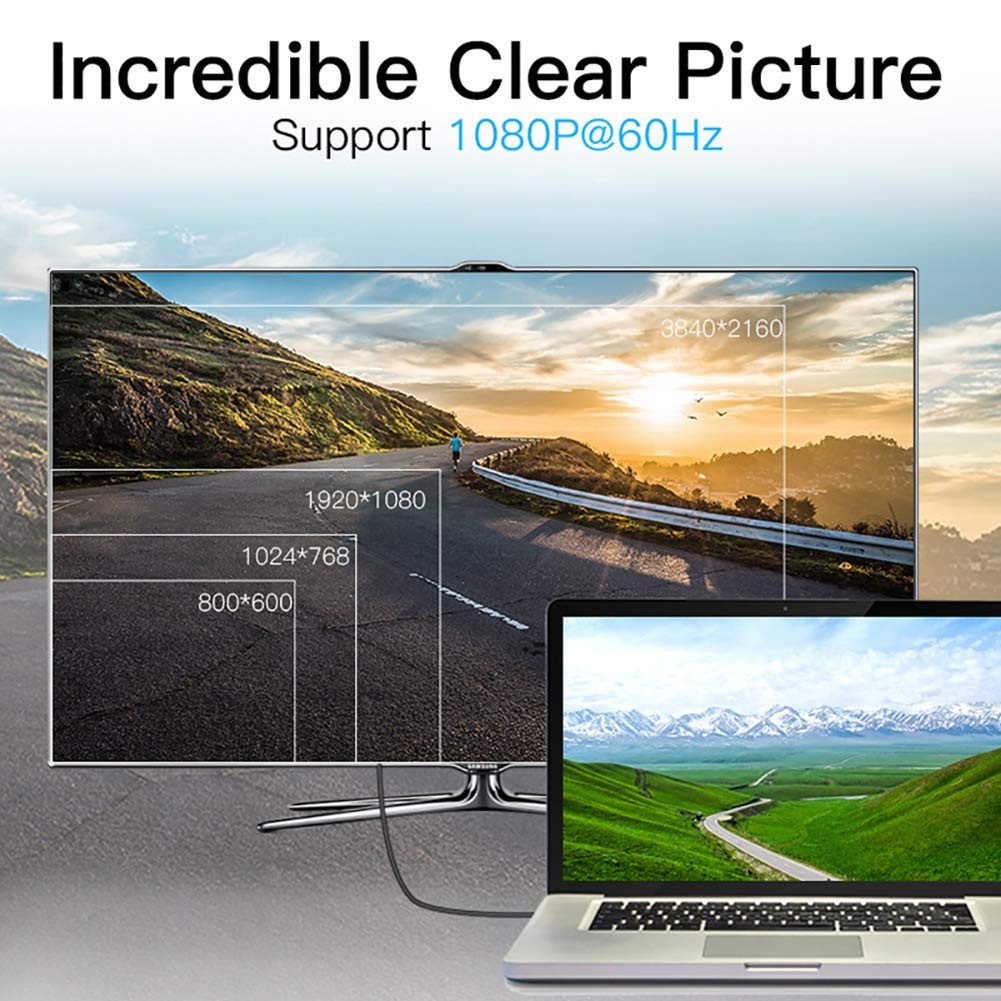 VENTION Mini DisplayPort auf HDMI Kabel Konverterkabel HDMI-Kabel, (200 cm)