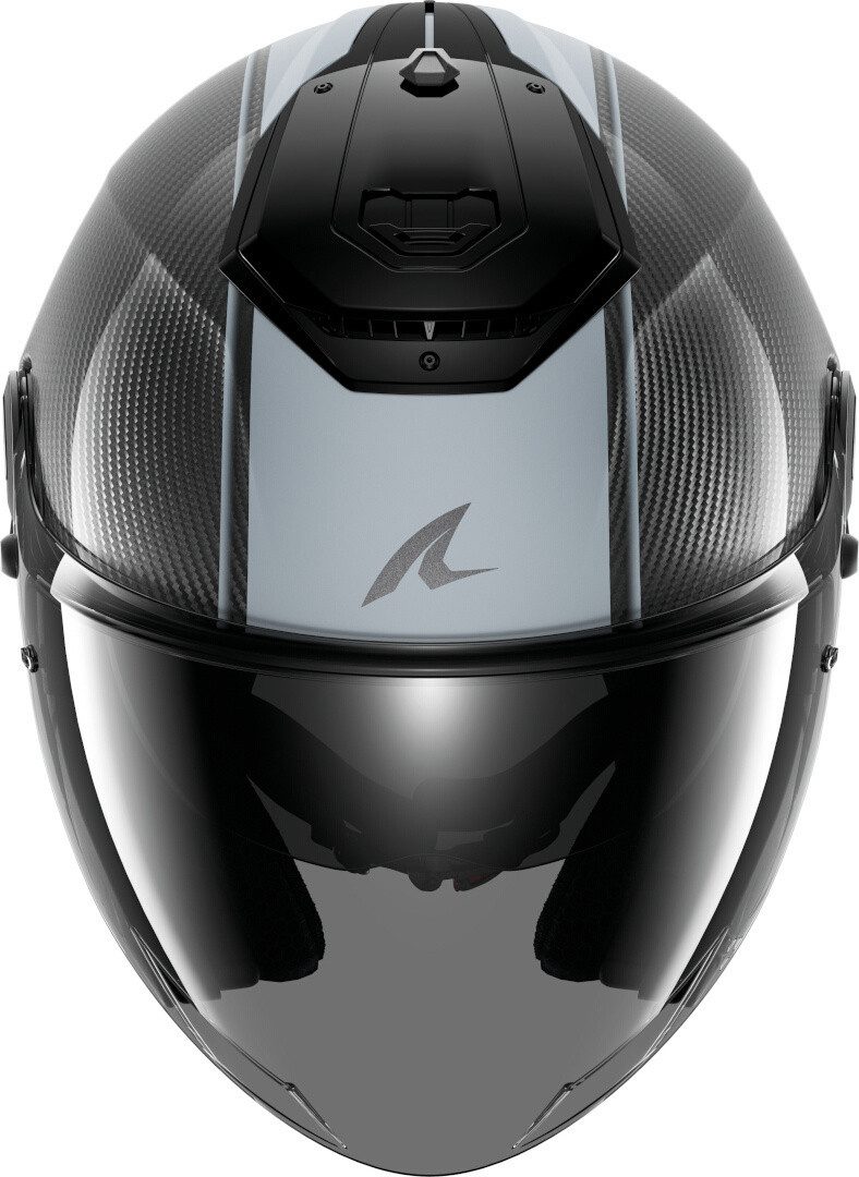 SHARK HELMETS Motorradhelm SHARK RS JET CARBON SKIN grau schwarz