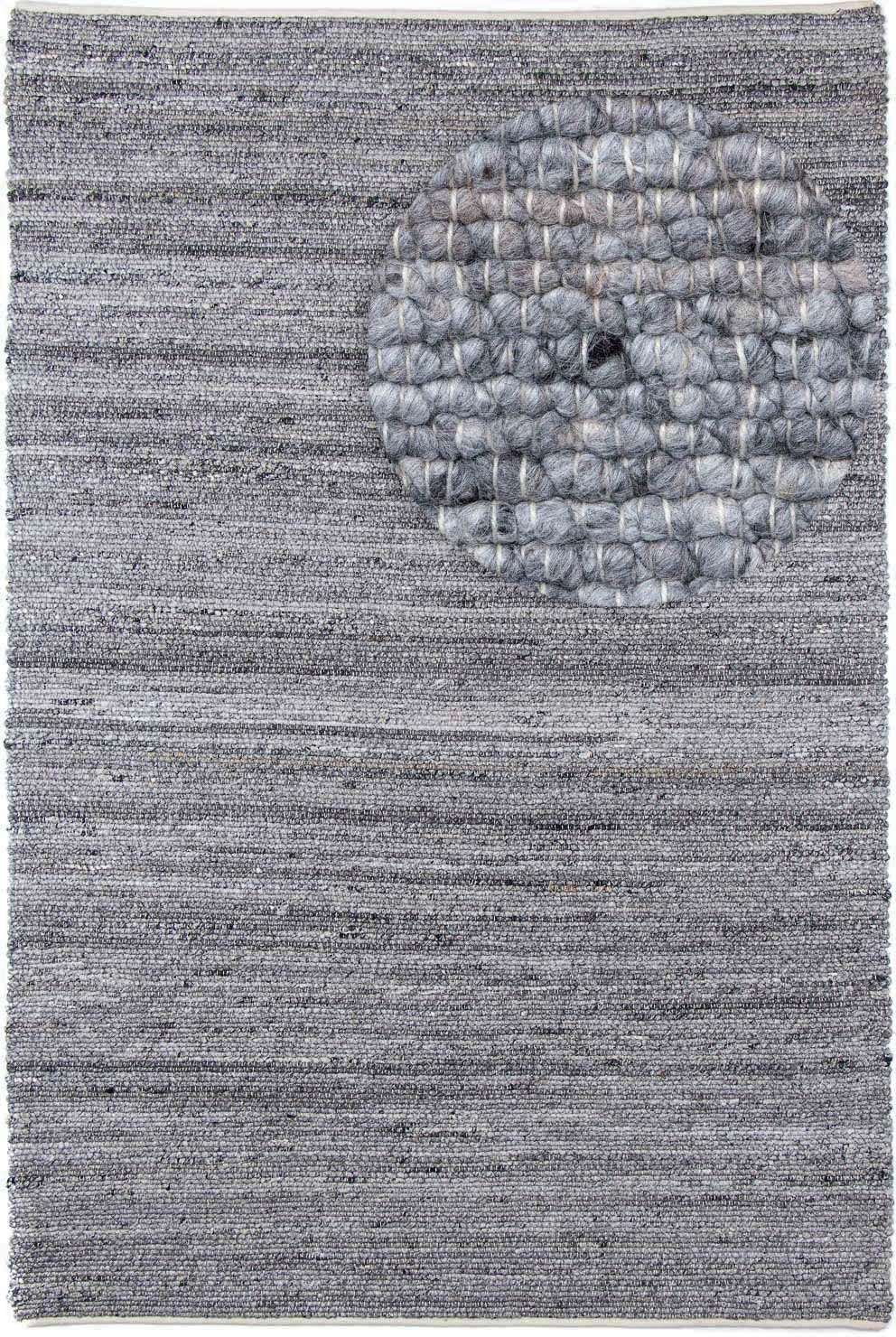Wollteppich Toska - weiß, morgenland, rechteckig, Höhe: 13 mm Grau