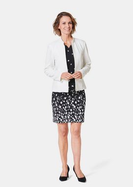 GOLDNER Jerseyblazer Trageangenehmer Blazer mit raffiniertem Kragen